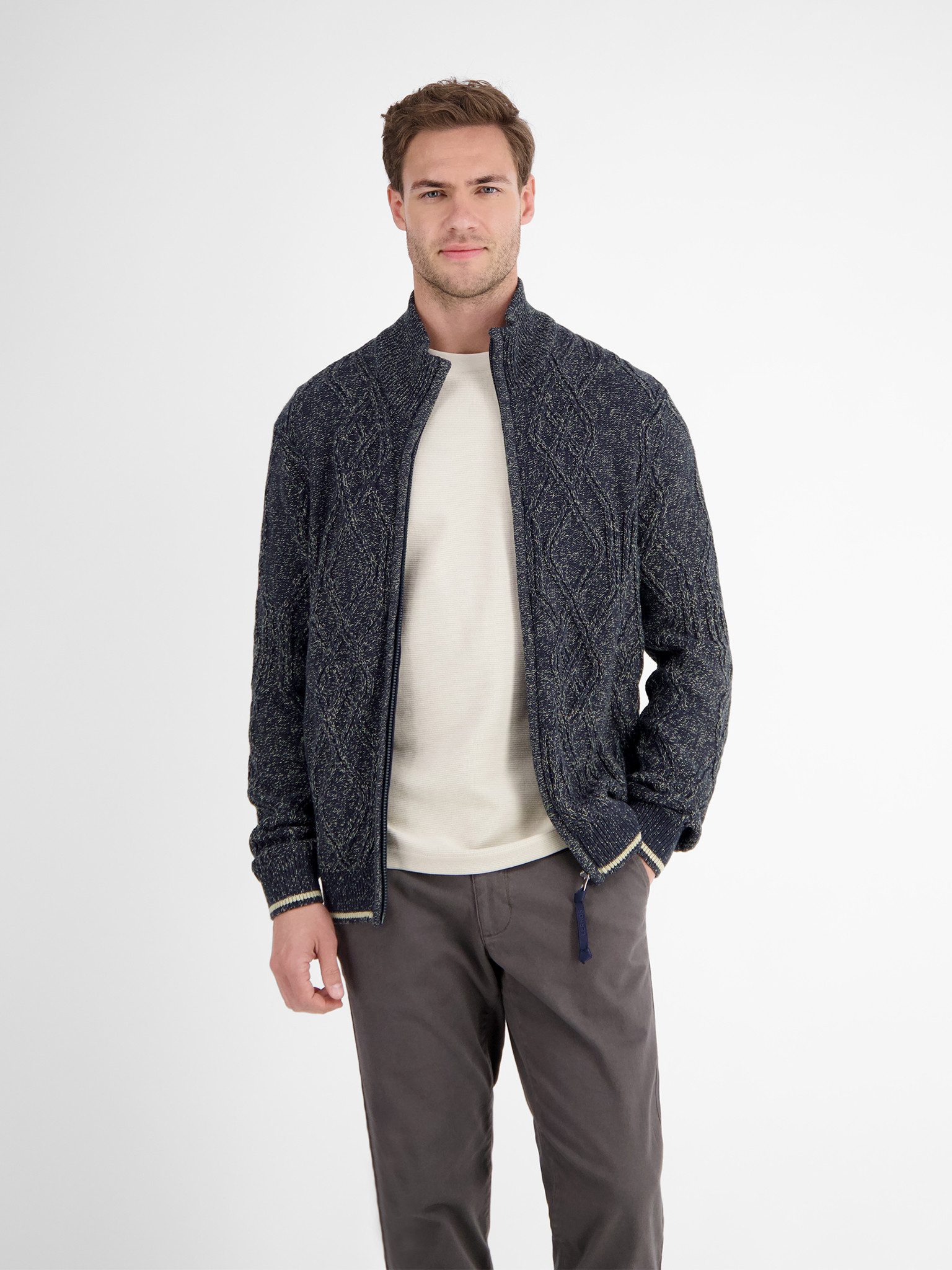LERROS Strickjacke mit Strukturmuster