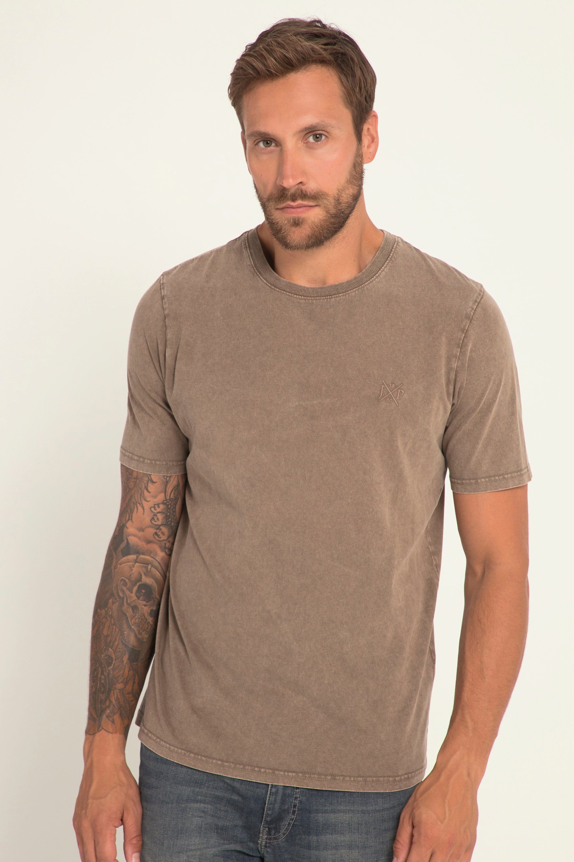 JP1880 T-Shirt T-Shirt oil dyed Rundhals Halbarm | T-Shirts