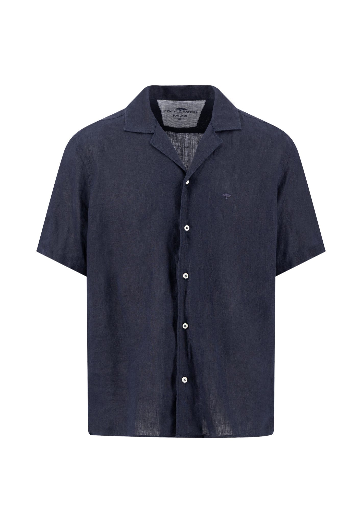 FYNCH-HATTON Kurzarmhemd Premium Linen Resort Shirt