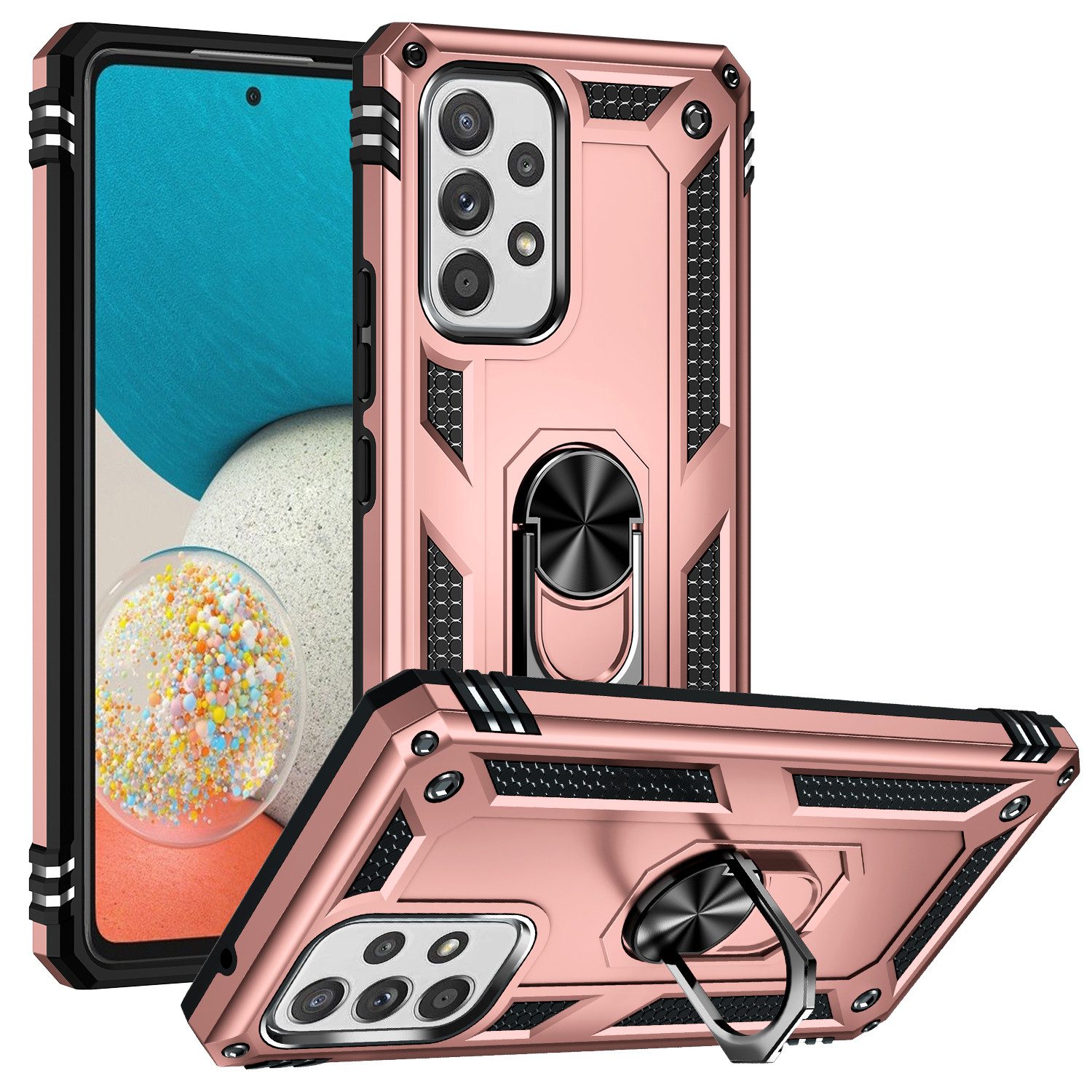 Mycotech Handyhülle Outdoor Armor Case Samsung Hülle Für Samsung Galaxy A53-Rosegold