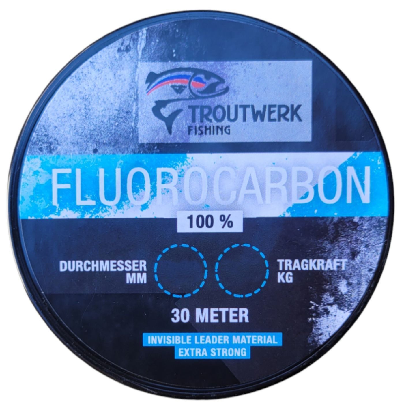 Troutwerk Vorfachschnur Troutwerk Fluorocarbon - 30m Fluorocarbonschnur, 0.28 m Довжина, 0.28 mm Fadendurchmesser, (30-St)