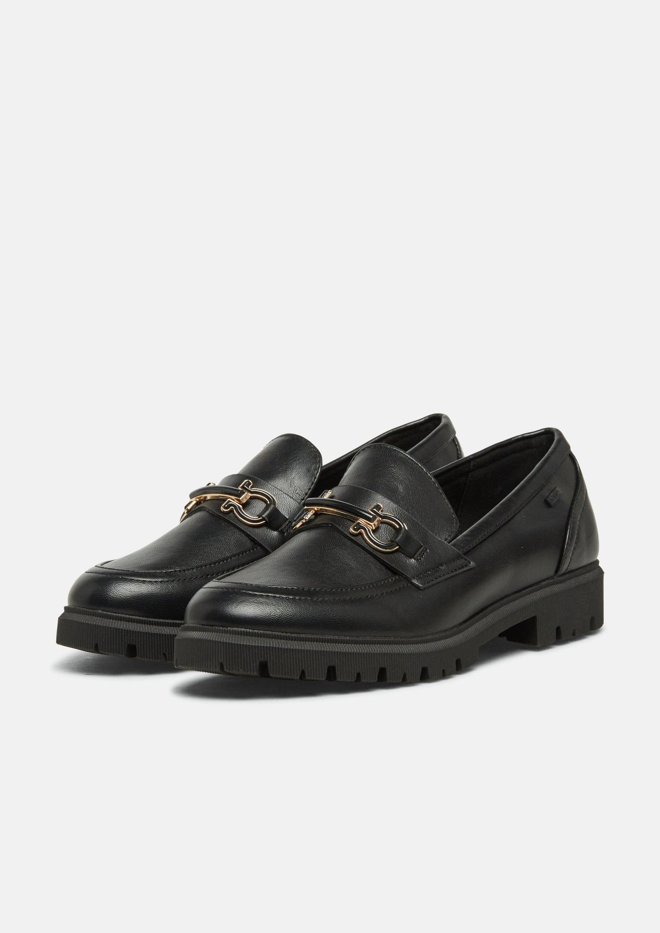 s.Oliver Loafer Schnürschuh Loafer in Leder-Optik mit Schmuck-Detail – Bild 3 von 3