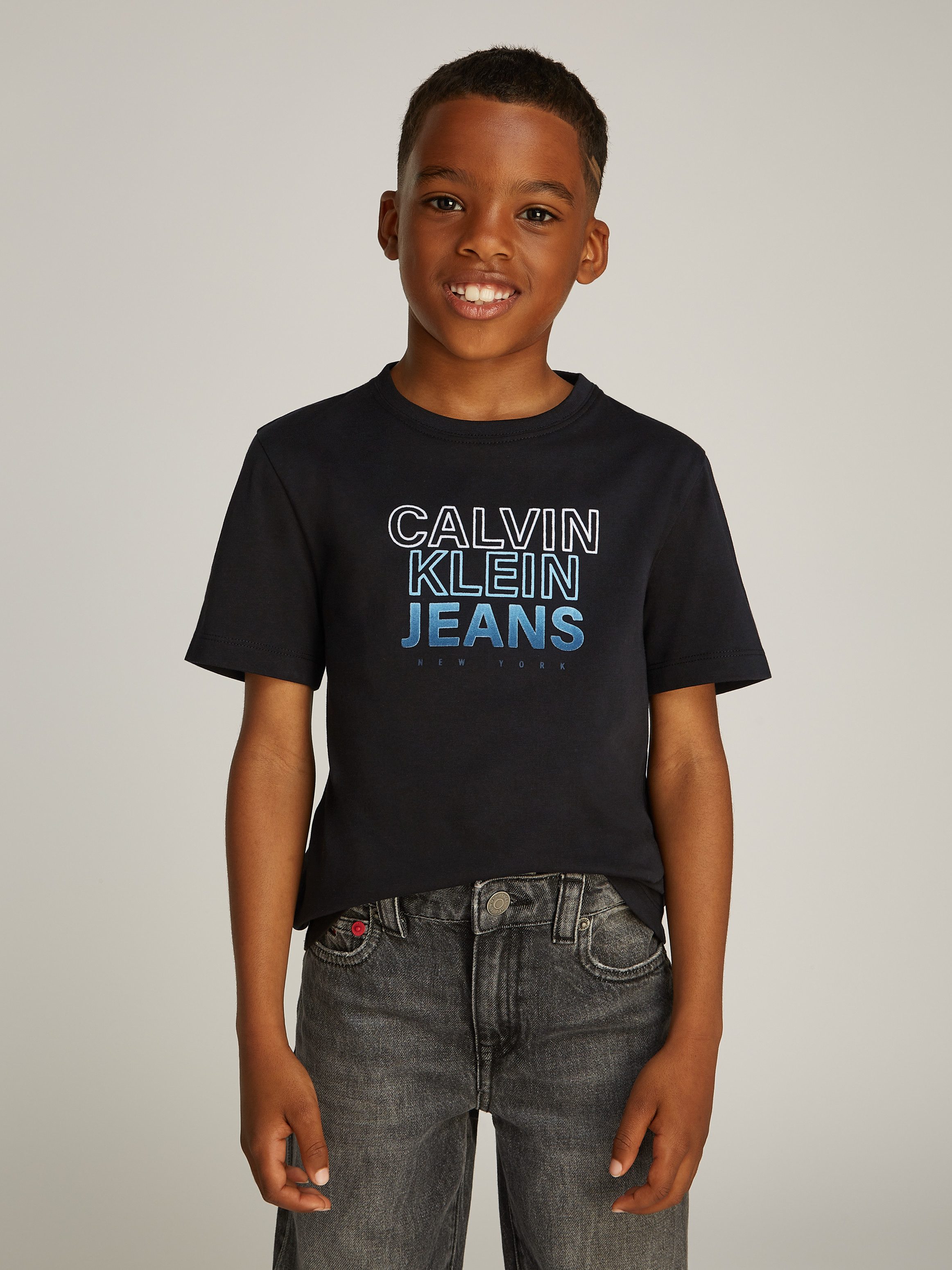 Calvin Klein Jeans Rundhalsshirt GRADIENT FLOCK günstig online kaufen