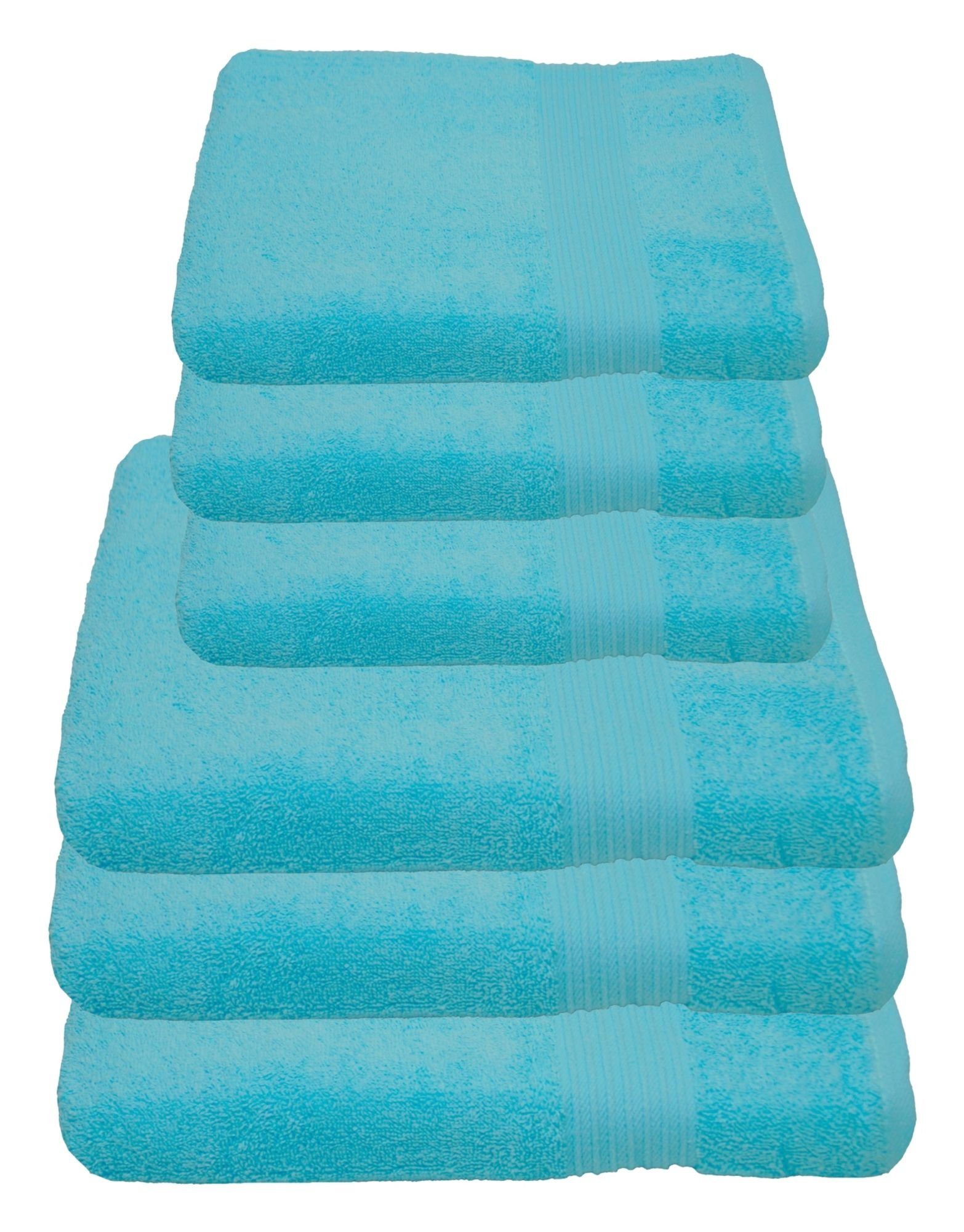 Julie Julsen Handtücher 6-Handtücher-Babyblau, Baumwolle (6-St) günstig online kaufen