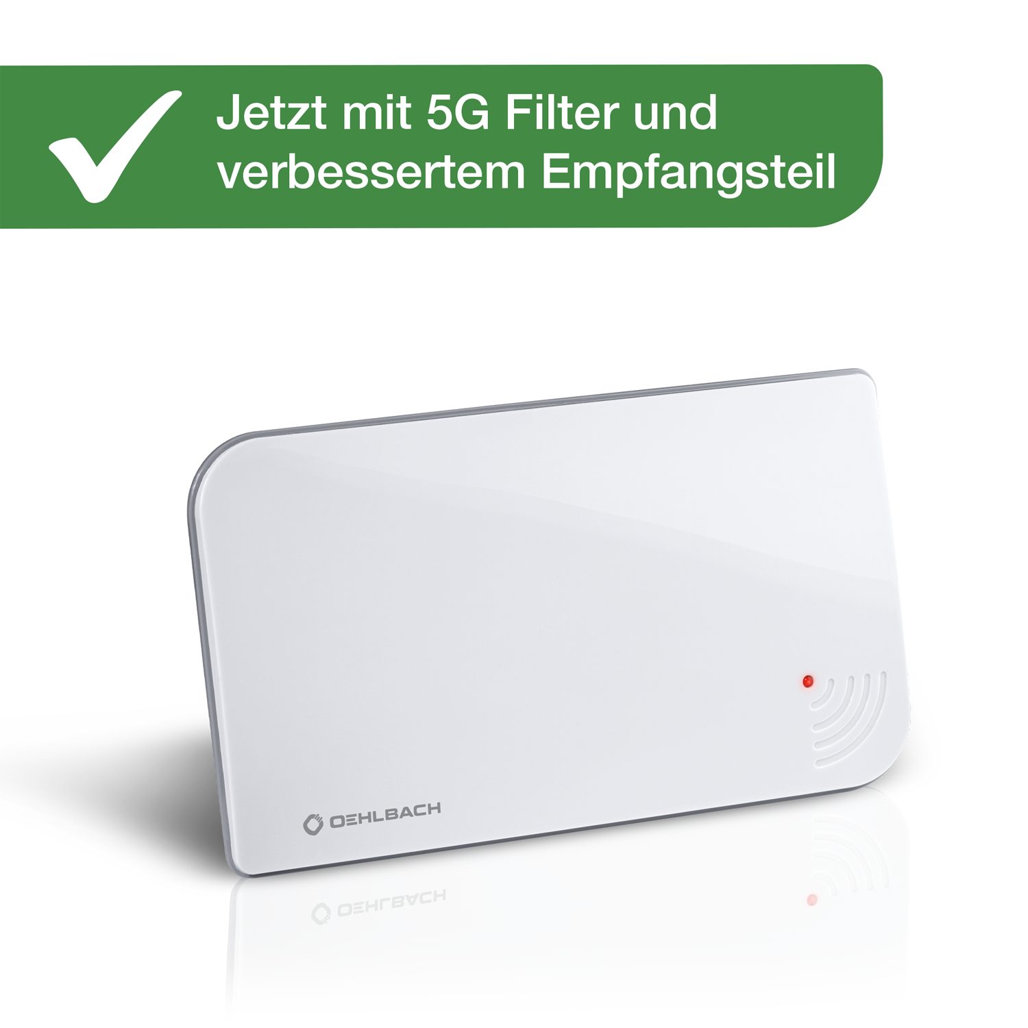 5G für 5G Oehlbach Zimmerantenne mit Weiß DVB-T2 Innenantenne Scope Filter (DVB-T2) Vision