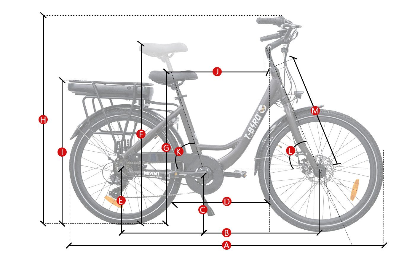 ZMH E-Bike Mountainbike 250W Shimano 7-Gang-System, Heckmotor, 520 Wh