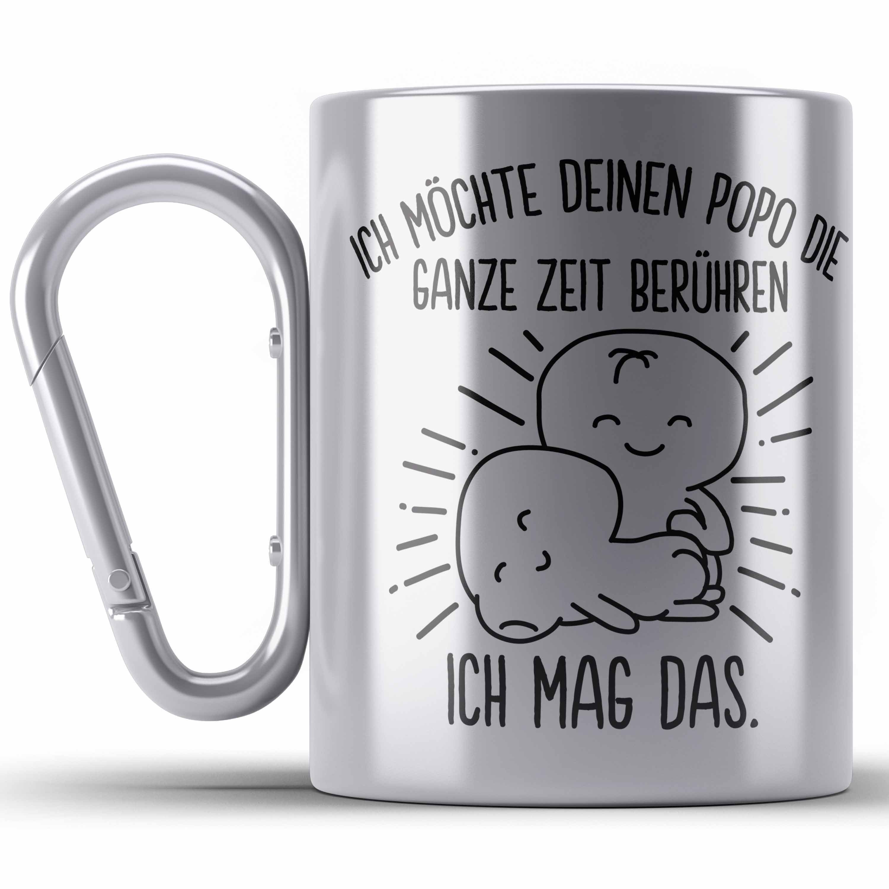 Thermotasse Edelstahl Tasse für Freundin Lustig Geschenk Valentinstagidee Paare Ed