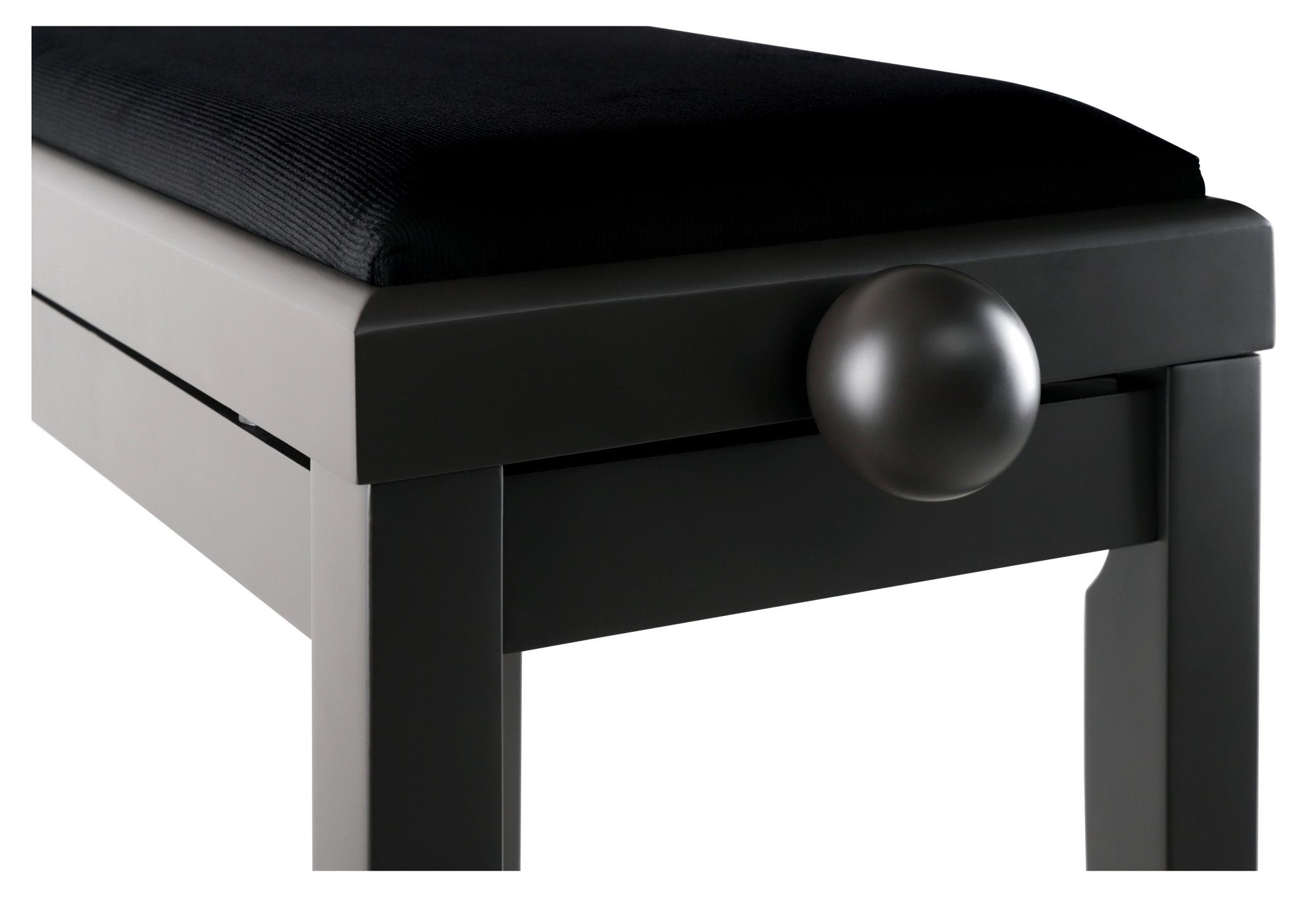 Classic Cantabile Klavierbank DP Pianobank - Höhenverstellbar von 47 bis 56 cm (Hochwertiger Sitzkomfort, 1-St., Sitzfläche 55 x 32 cm), Leichtgängige Spindelme – Bild 5 von 5