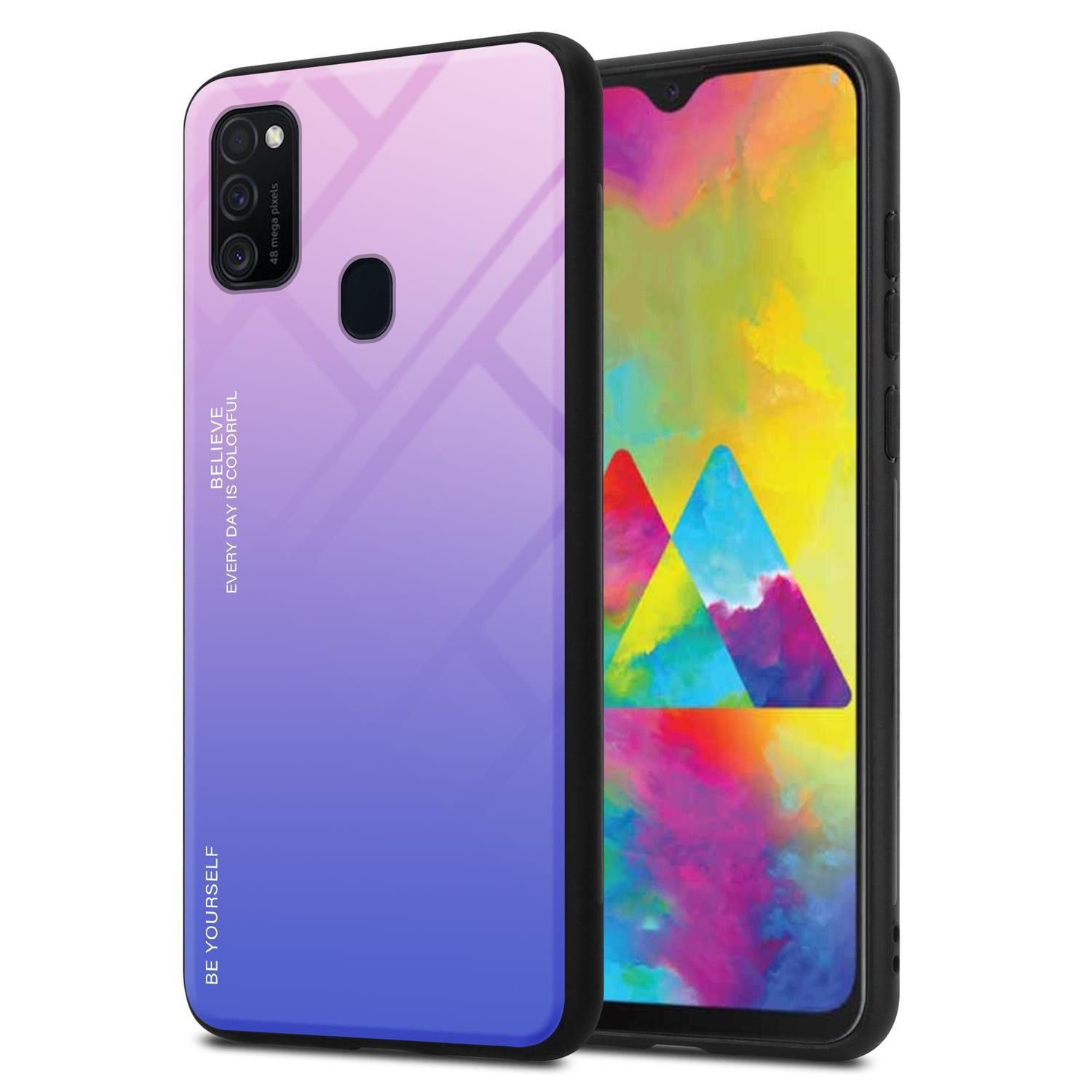 Cadorabo Handyhülle für Samsung Galaxy M21 / M30s Hülle Samsung Galaxy M21 / M30s, Robustes Hard Case - Handy Schutzhülle - Hülle - Back Cover Bumper