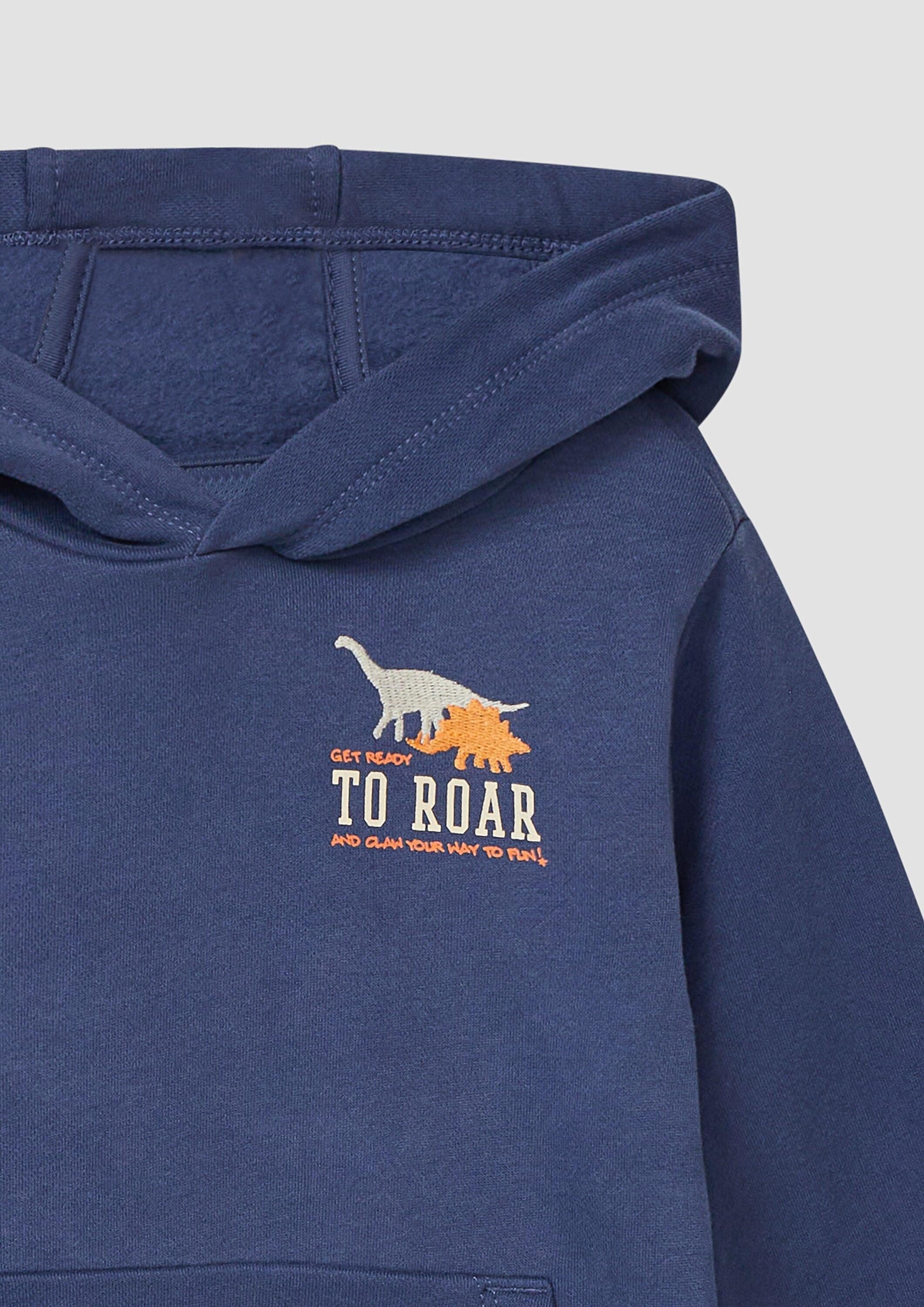 s.Oliver Sweatshirt Sweatshirt Hoodie mit Front- und Backprint und kuscheliger Innenseite – Bild 4 von 4