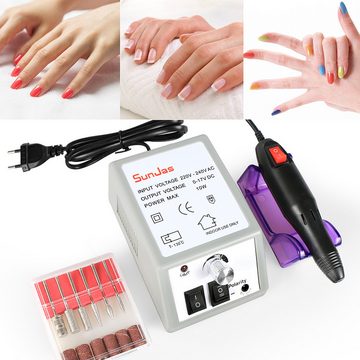 SunJas Maniküre-Pediküre-Set 1xHB100+GLUV100, Nagelfräser Nagel Design Nagelstudio LED-Lampen UV Mini-Nageltrockner