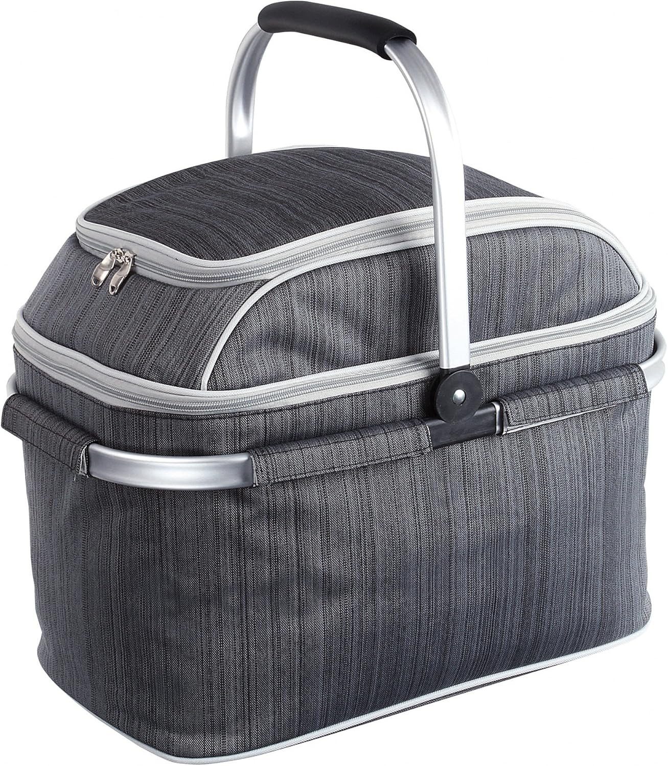 LIVOO Aufbewahrungskorb LIVOO Picknickkorb Picknicktasche für 4 Personen mit Besteck