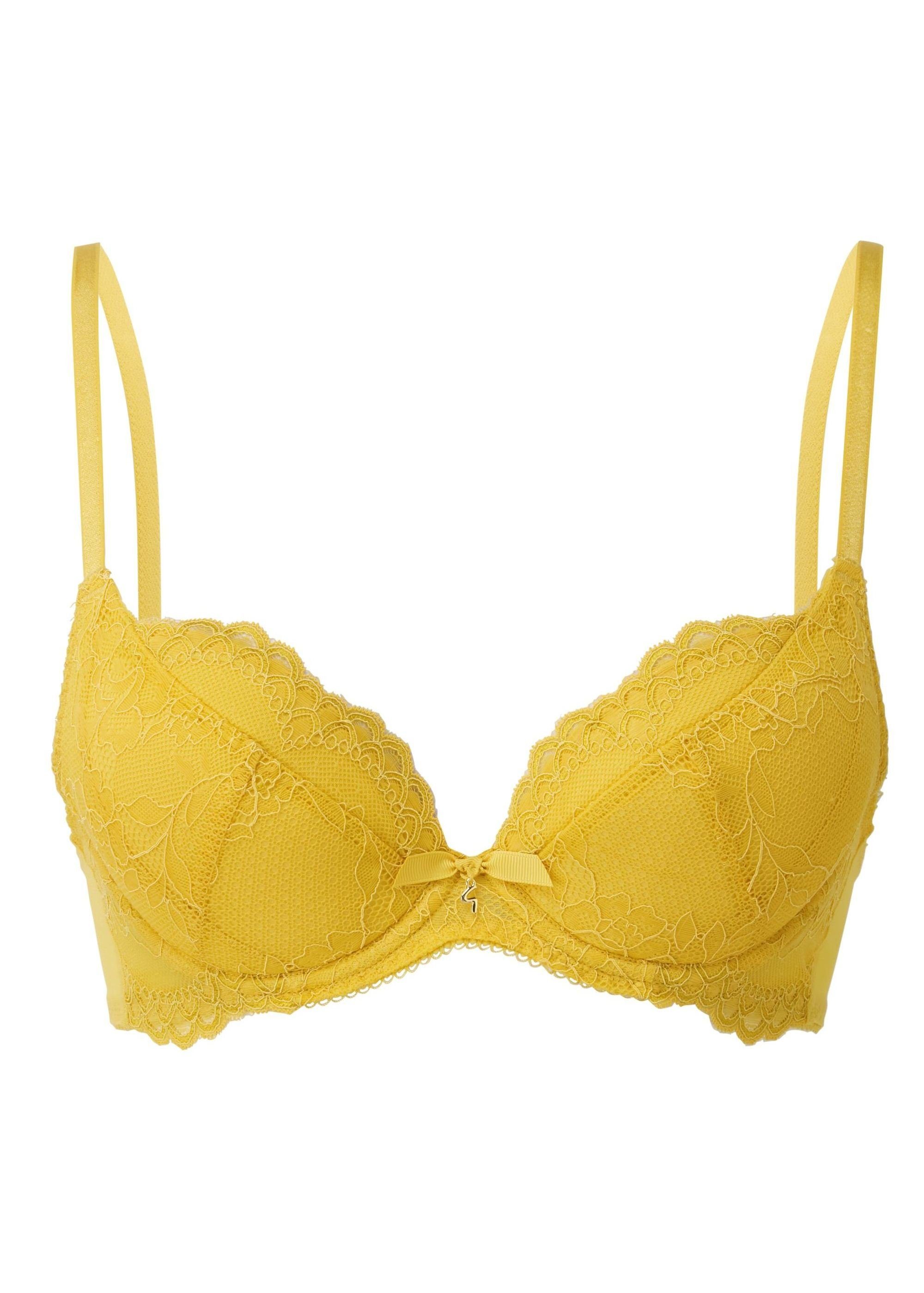 Gossard Dekolleté-BH Lace Push-Up BH Spicy Mustard (Push-Up, Spitze/Netz)