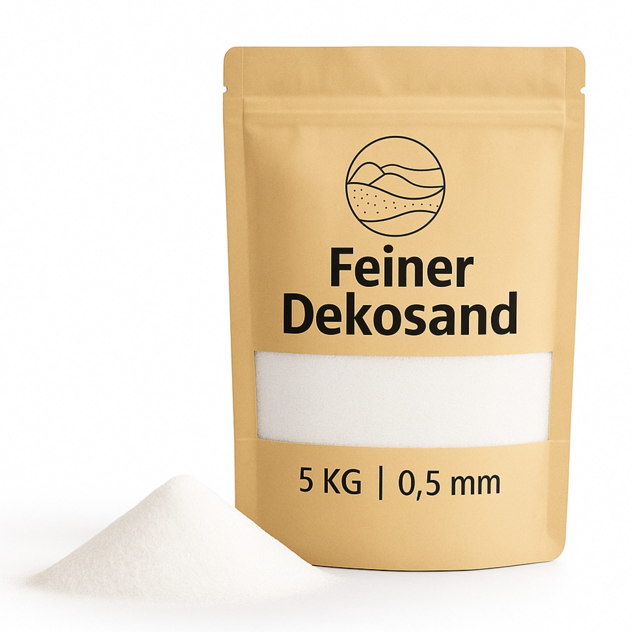 matches21 HOME & HOBBY Deko-Granulate Deko-Sand 5 KG weiß Ø 0,5 mm Vasen Gl günstig online kaufen