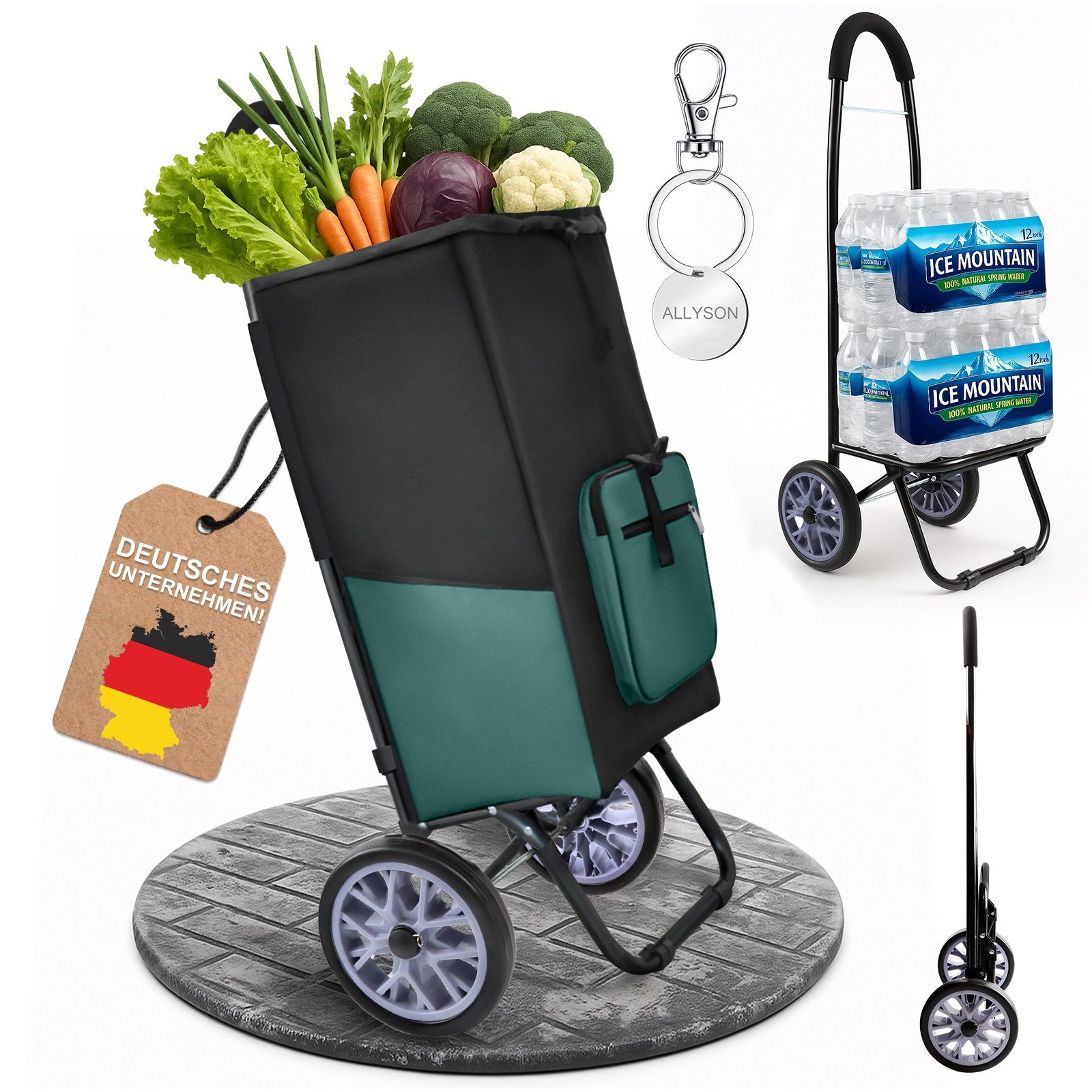 Allyson Einkaufstrolley Einkaufswagen klappbar, Einkauftrolley mit günstig online kaufen