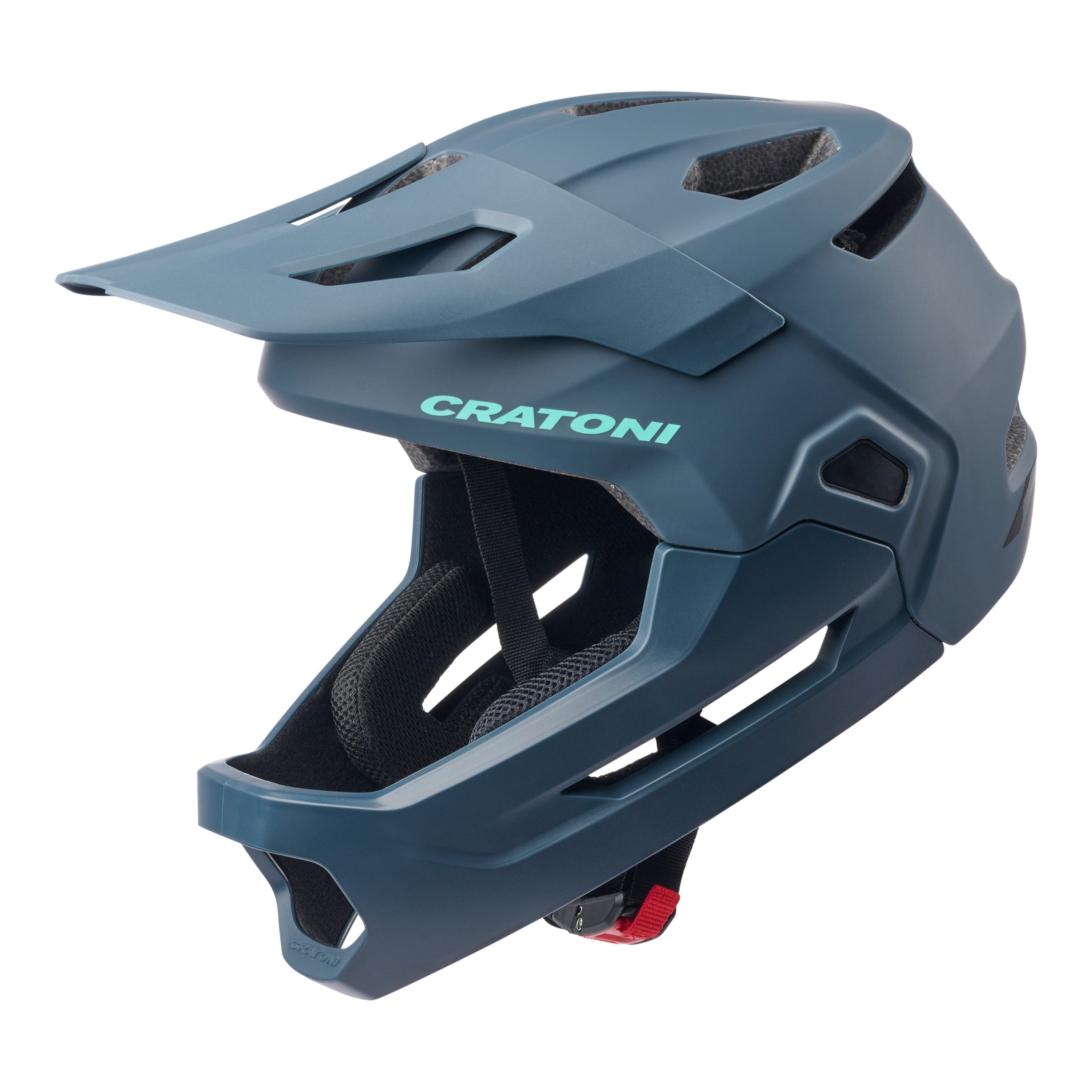 Cratoni Fahrradhelm Madcat LED Kinderhelm Fullfacehelm Gr. S/M (49-56 cm)