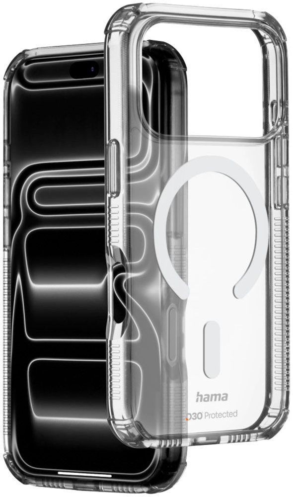 Hama Smartphone-Hülle Handyhülle D3O mit MagSafe für Apple iPhone 17 Pro und 18 Pro, D3O-Technologie, Fallschutz, Kratzschutz, magnetisch