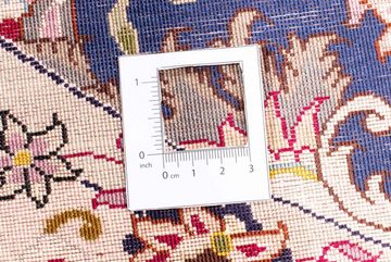 Orientteppich Perser - Täbriz - Royal rund - 250 x 250 cm - dunkelrot, morgenland, rund, Höhe: 7 mm, Wohnzimmer, Handgeknüpft, Einzelstück mit Zertifikat