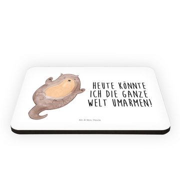 Mr. & Mrs. Panda Magnet Otter Umarmen - Weiß - Geschenk, Whiteboard Magnet, glücklich, Otter (1-St), Lebendige Farben