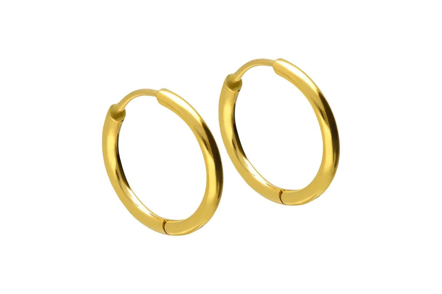 FILANGO Paar Creolen Chirurgenstahl Ohrclicker Creolen günstig online kaufen