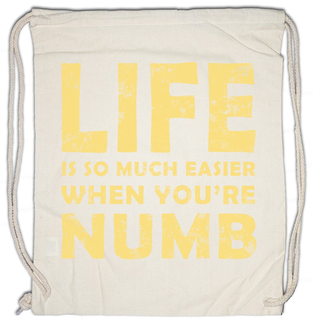 Turnbeutel Life Is So Much Easier When You Are Numb Turnbeutel Mr. Hacker E Robot