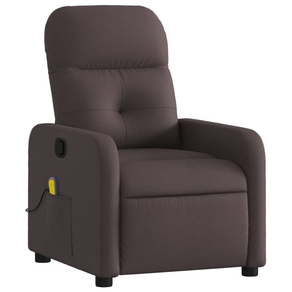 vidaXL Sessel Massagesessel Dunkelbraun Stoff (1-St) günstig online kaufen