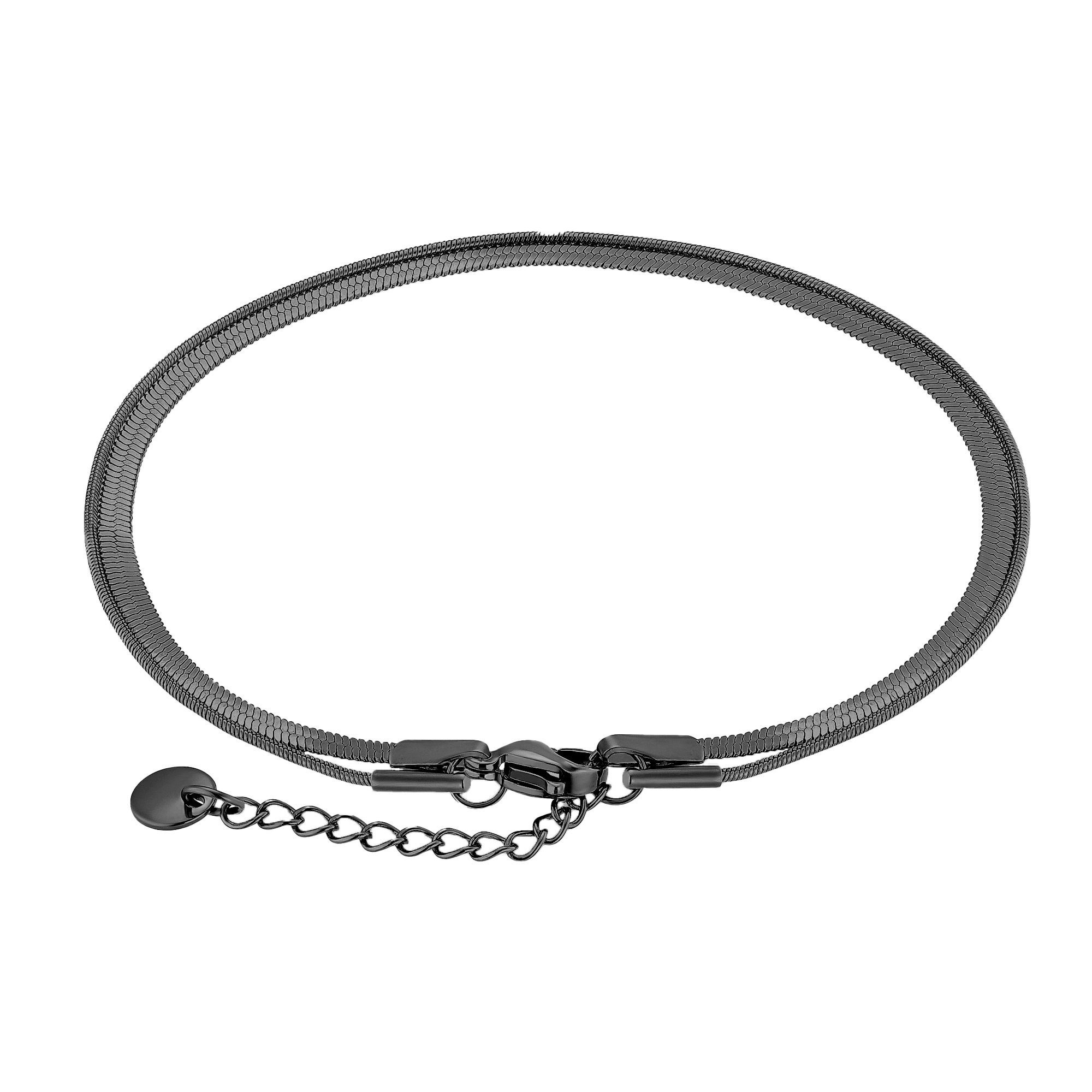 Heideman Armband Thiago schwarz inkl. farben Geschenkverpackung), (Armband, für Männer Armkette