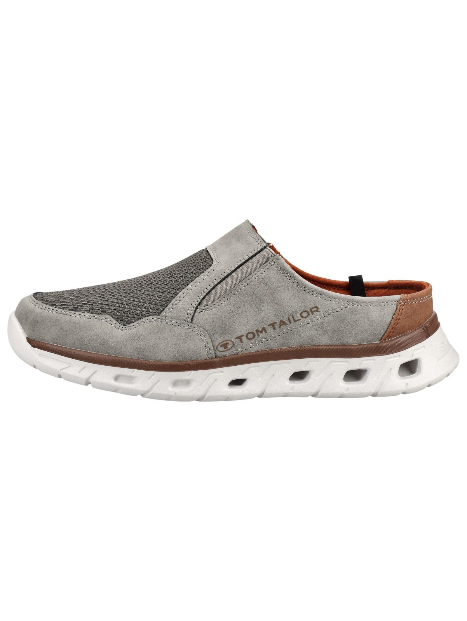 TOM TAILOR Tom Tailor Pantoletten Lederimitat/Textil Pantolette günstig online kaufen