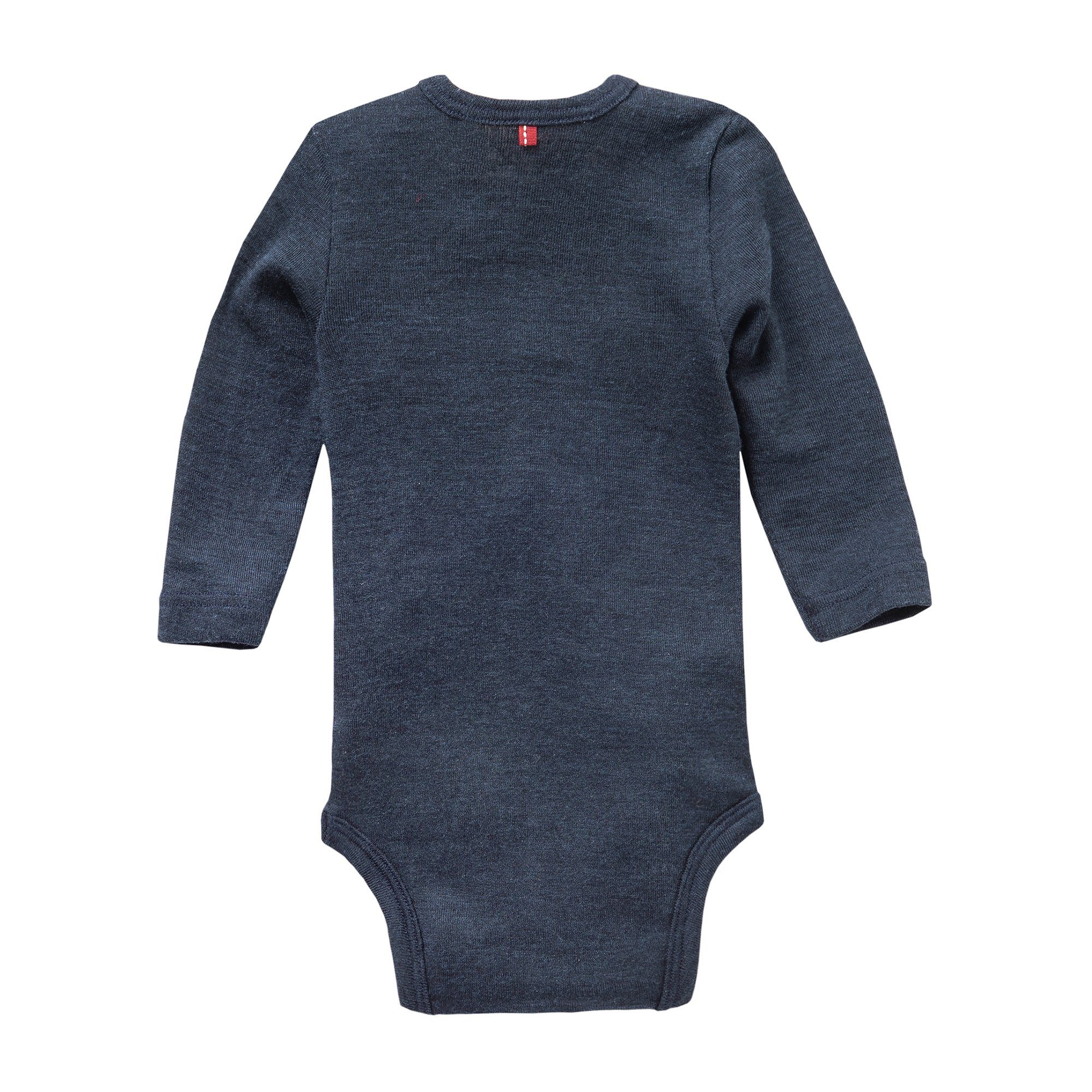 Seide Langarmbody Dunkelblau aus Wolle Organic Wear People und