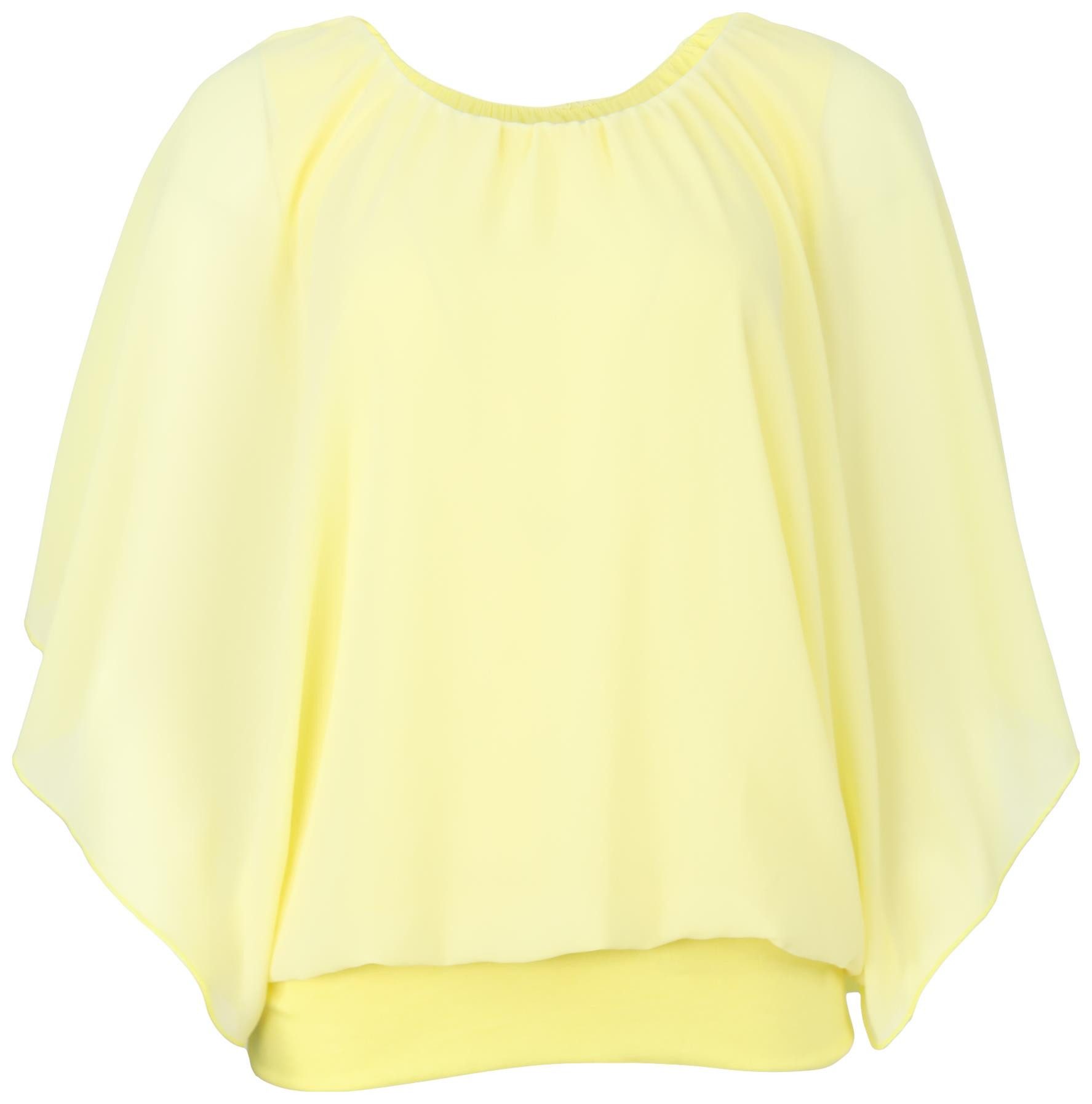 malito more than fashion Chiffonbluse 6296 mit breitem Bund Einheitsgröße günstig online kaufen