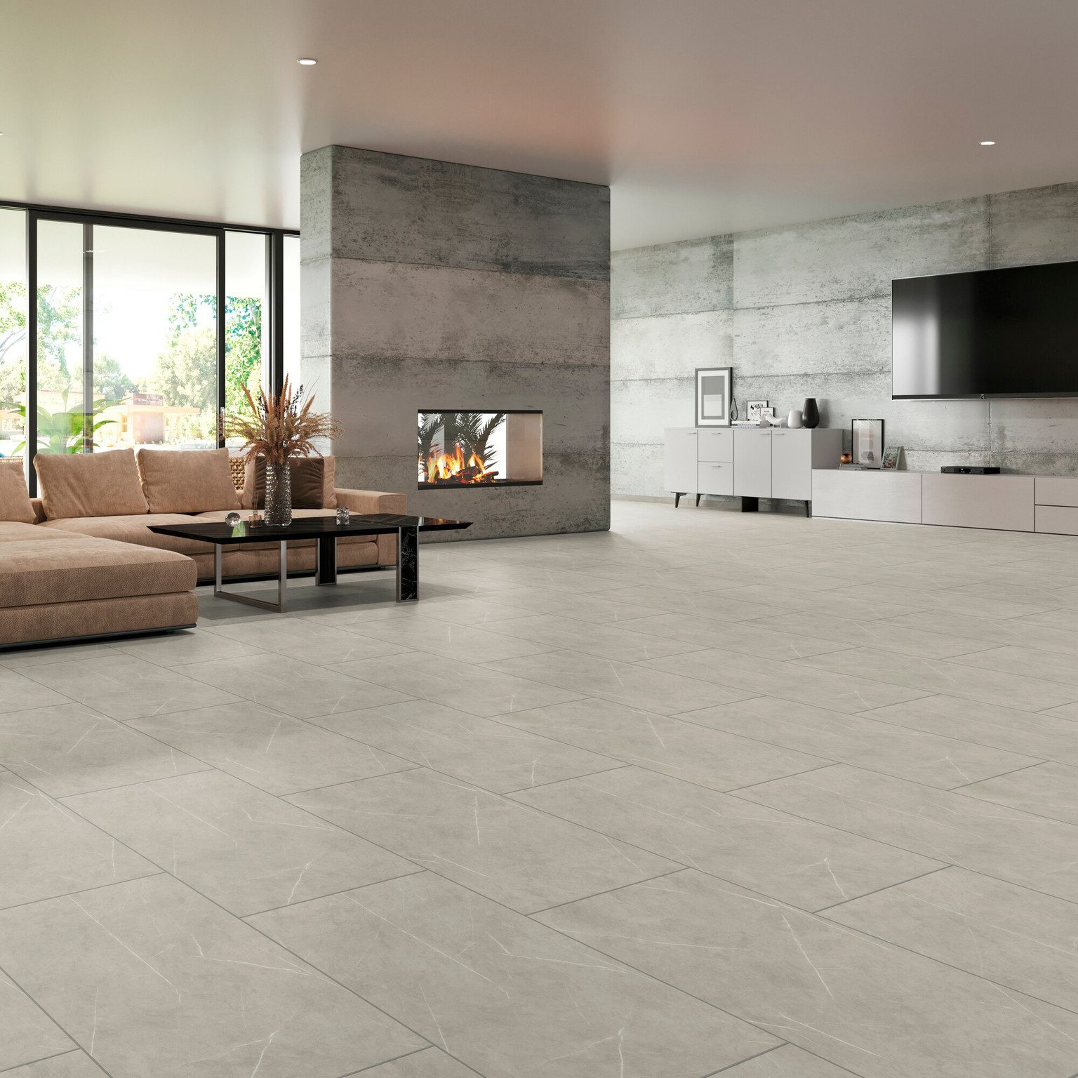 tilo Vinylboden tilo tilo Vinyl ELEGANTO Fliese, 900 x 595 x 10 mm, NKL 33, NS 0,55 mm, mit Fase, inkl. Kork-Trittschal