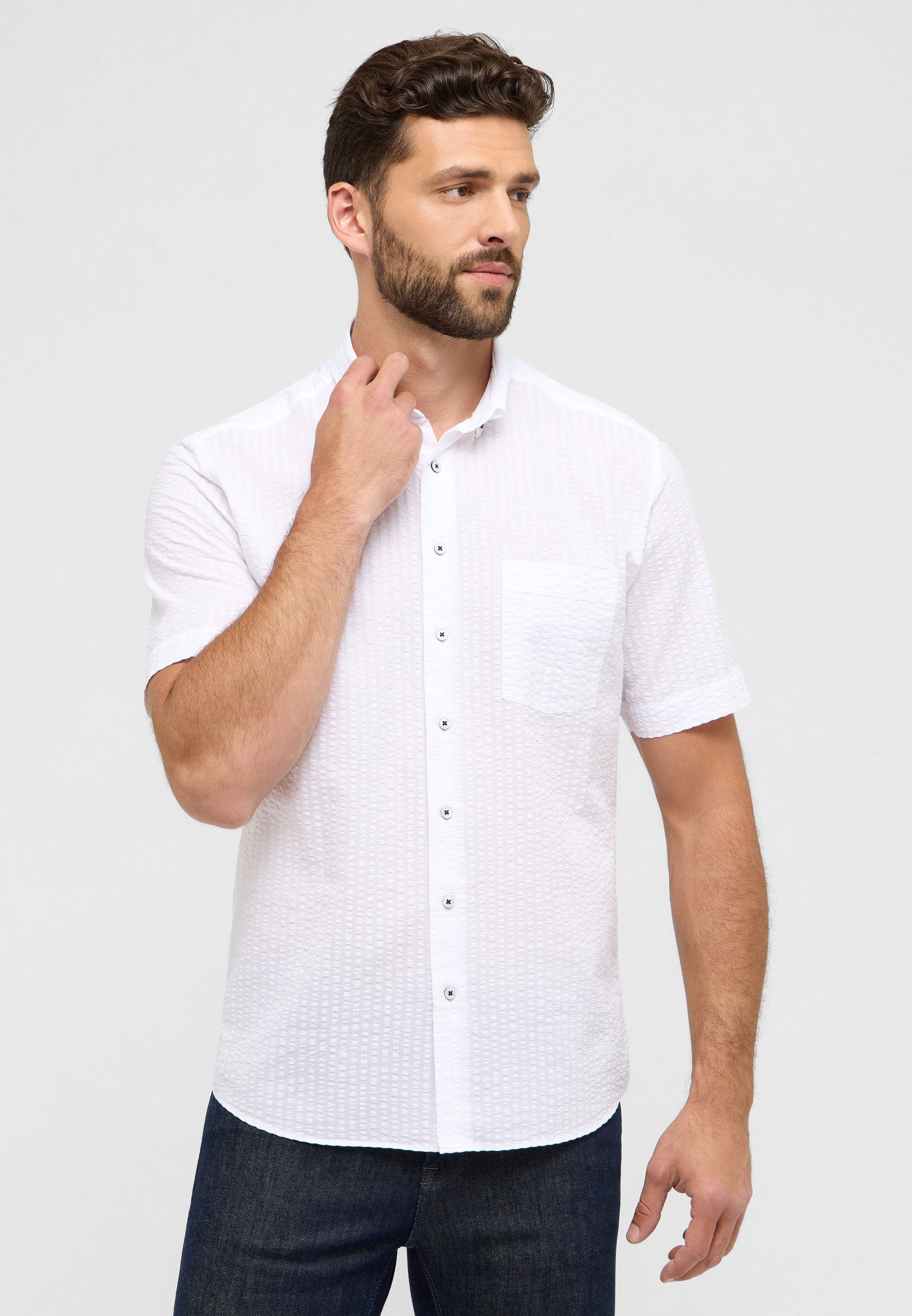Eterna Kurzarmhemd MODERN FIT EASY IRON (bügelleicht)