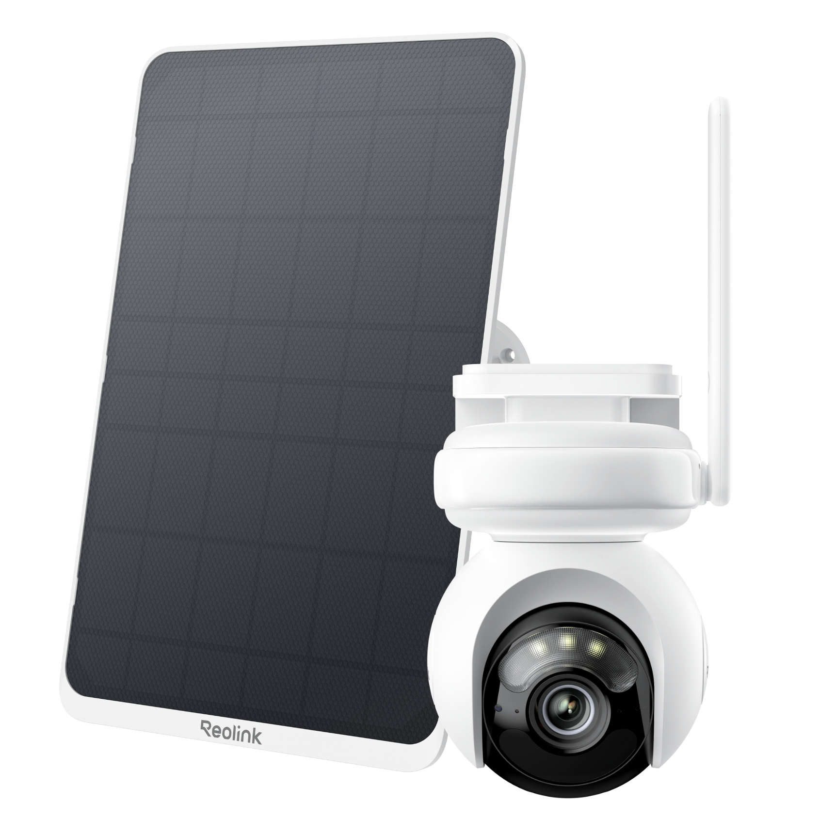 Reolink IP-Überwachungskamera Altas Series B660 Intelligente Akku 4K WLAN-Kamera mit Solar Panel 3 (Außenbereich, mit Schwenk- und Neigefunktion, Auto-Tracking, inkl. Solarpanel, Personen- und Fahrzeugerkennung, ColorX Nachtsicht, Zwei-Wege-Audio)