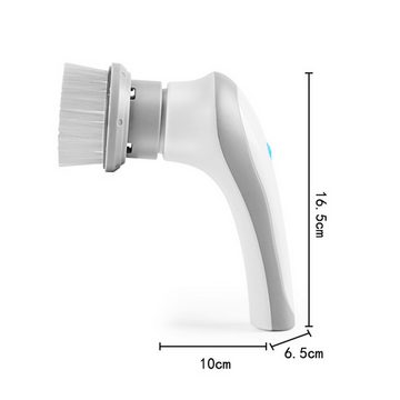 Dedom Elektro-Fugenbürste Elektrische Reinigungsbürste,Küchen-Reinigungsbürsten,USB-Aufladung, 3 Bürstenköpfe,Geeignet für Küchen,Schlafzimmer,Wohnzimmer,Badezimmer