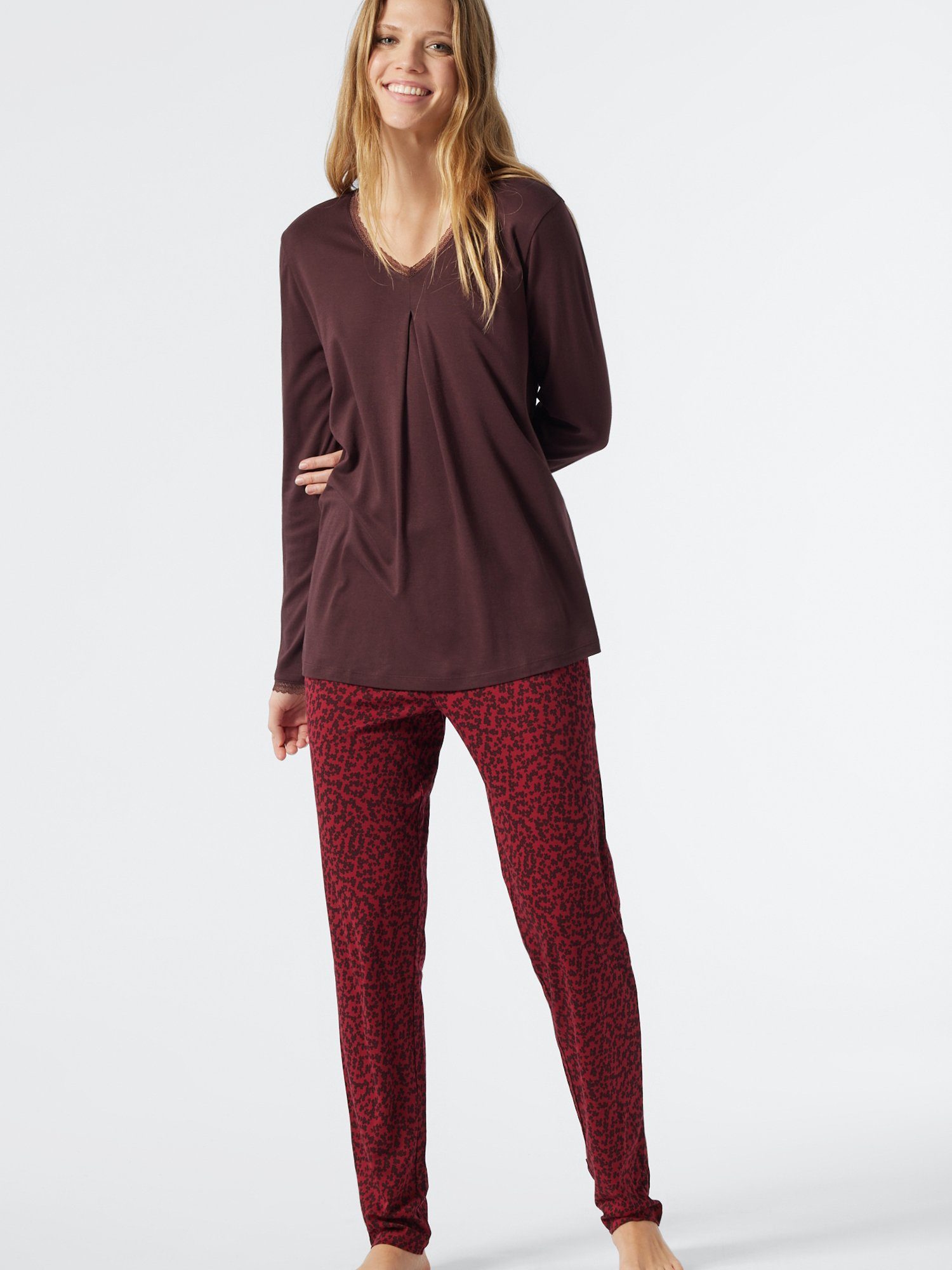 Schiesser Comfort Rot Fit Pyjama Classic