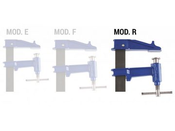 Piher Schraubzwinge SCHRAUBZWINGE PIHER R-120 cm, MIT QUERGRIFF, SPINDELGEHÄUSE ZUM TEIL GESCHLOSSEN