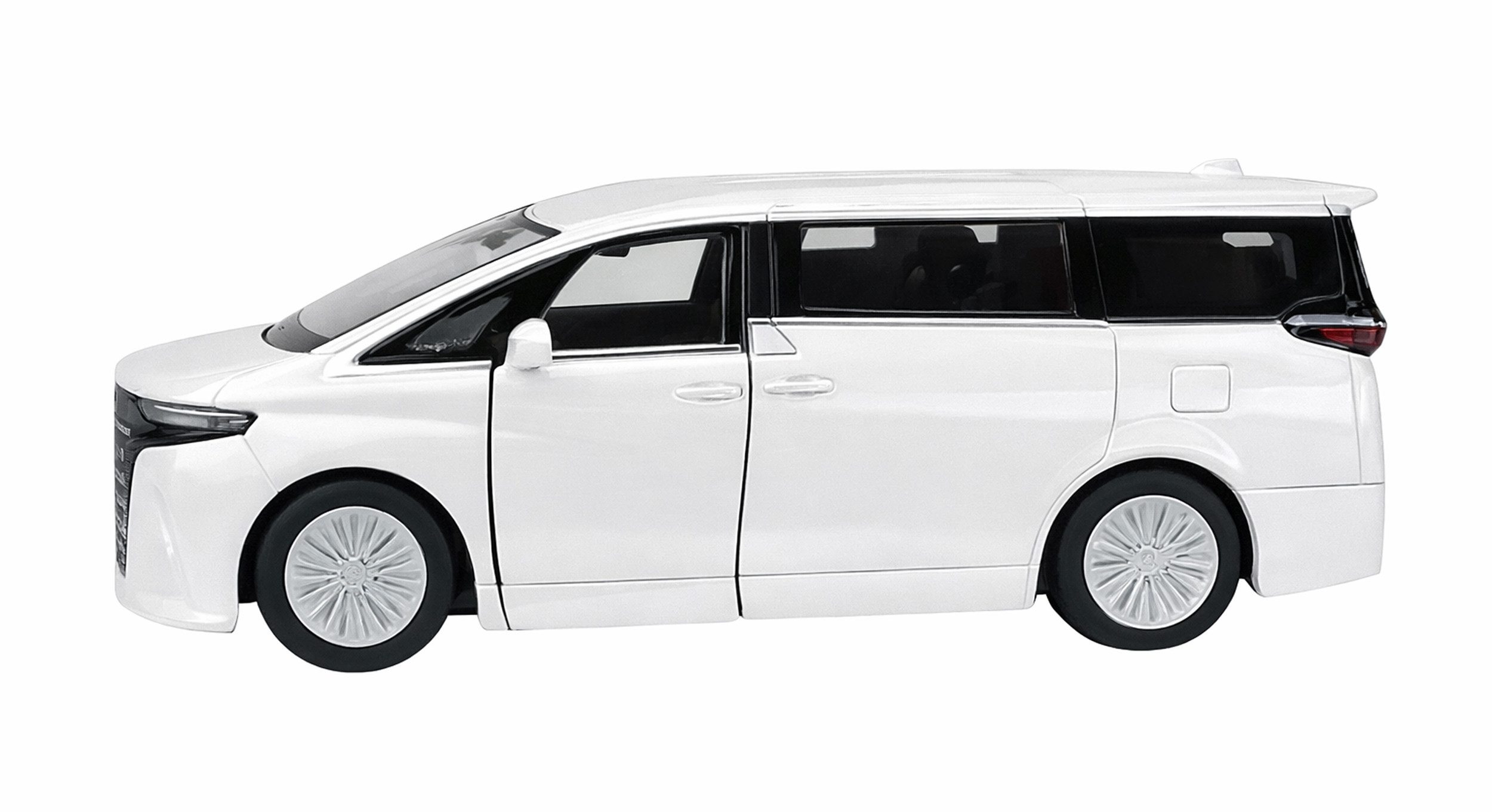 Welly Modellauto Toyota Alphard 2024 Modellauto aus Metall Rückzug 29 (Weiss-Metallic), Modell Auto Spielzeugauto Spielzeug Kinder Geschenk