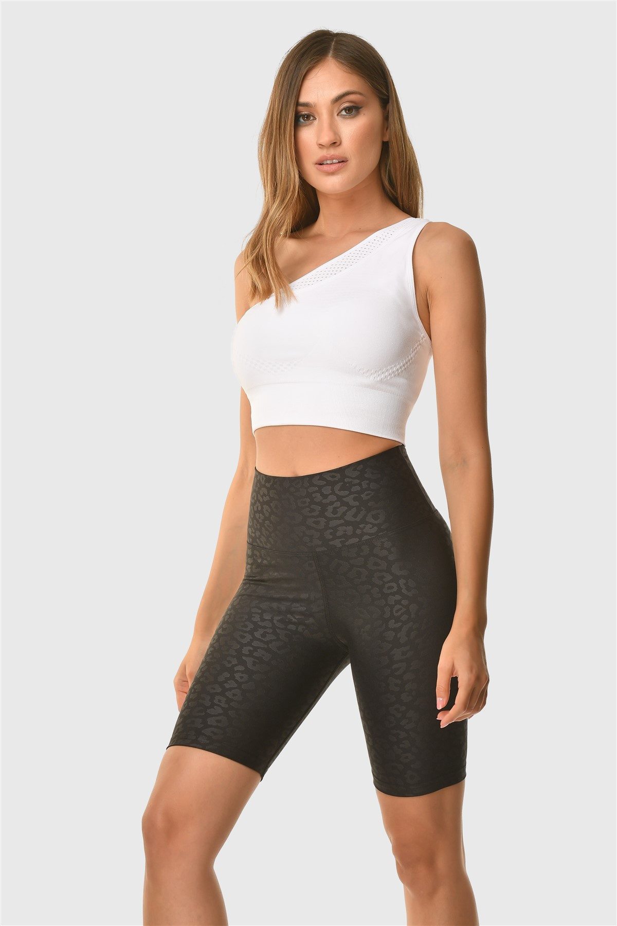 Superstacy Radlerhose Radlerhose mit Leopard Muster