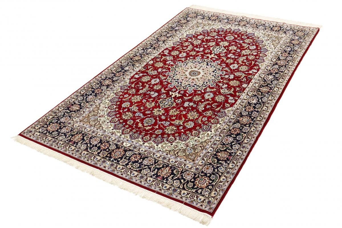 Orientteppich Isfahan Seidenkette 155x255 Handgeknüpfter 6 Höhe: Trading, Nain mm Orientteppich, rechteckig
