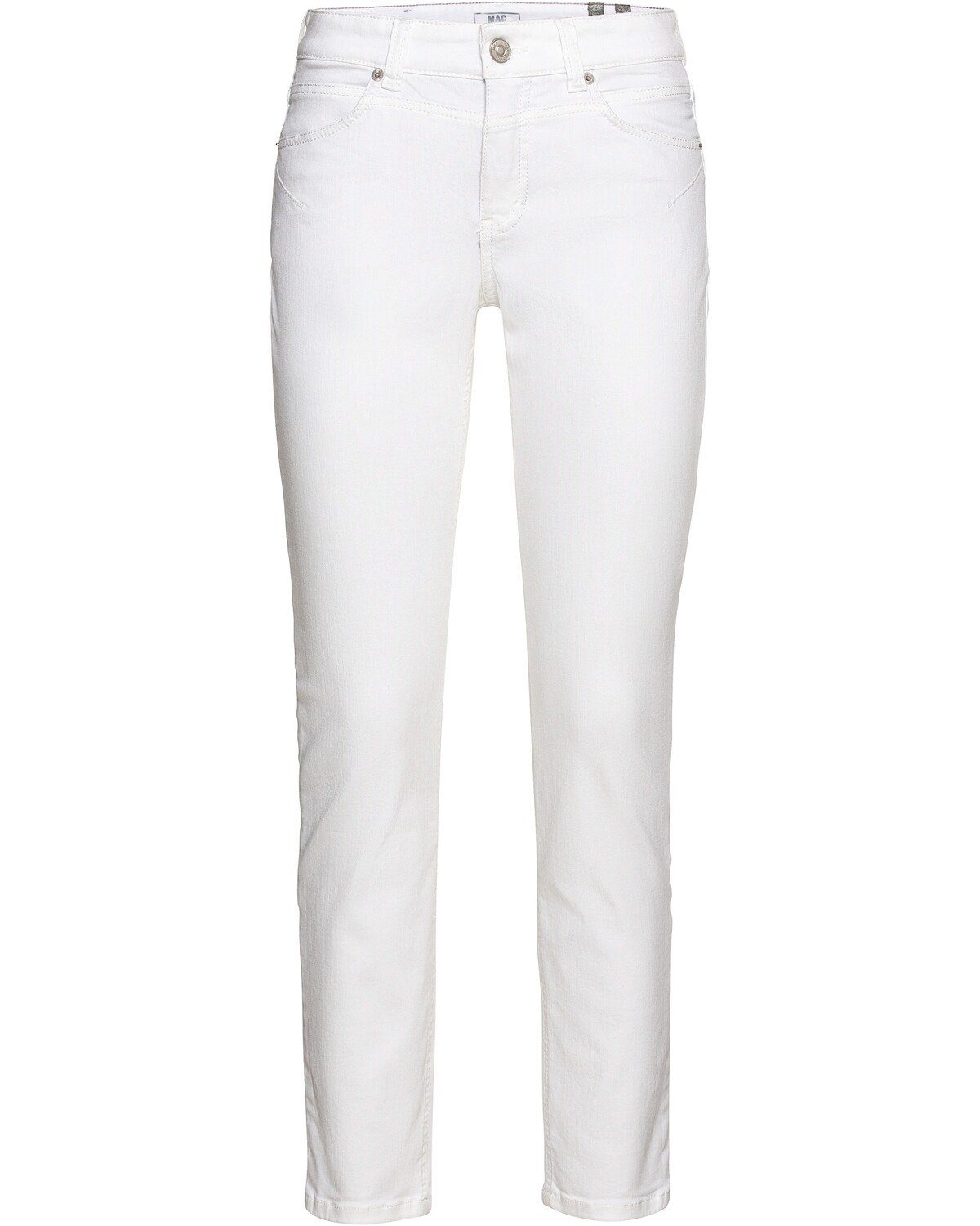 MAC 5-Pocket-Jeans Jeans Slim Weiß Rich