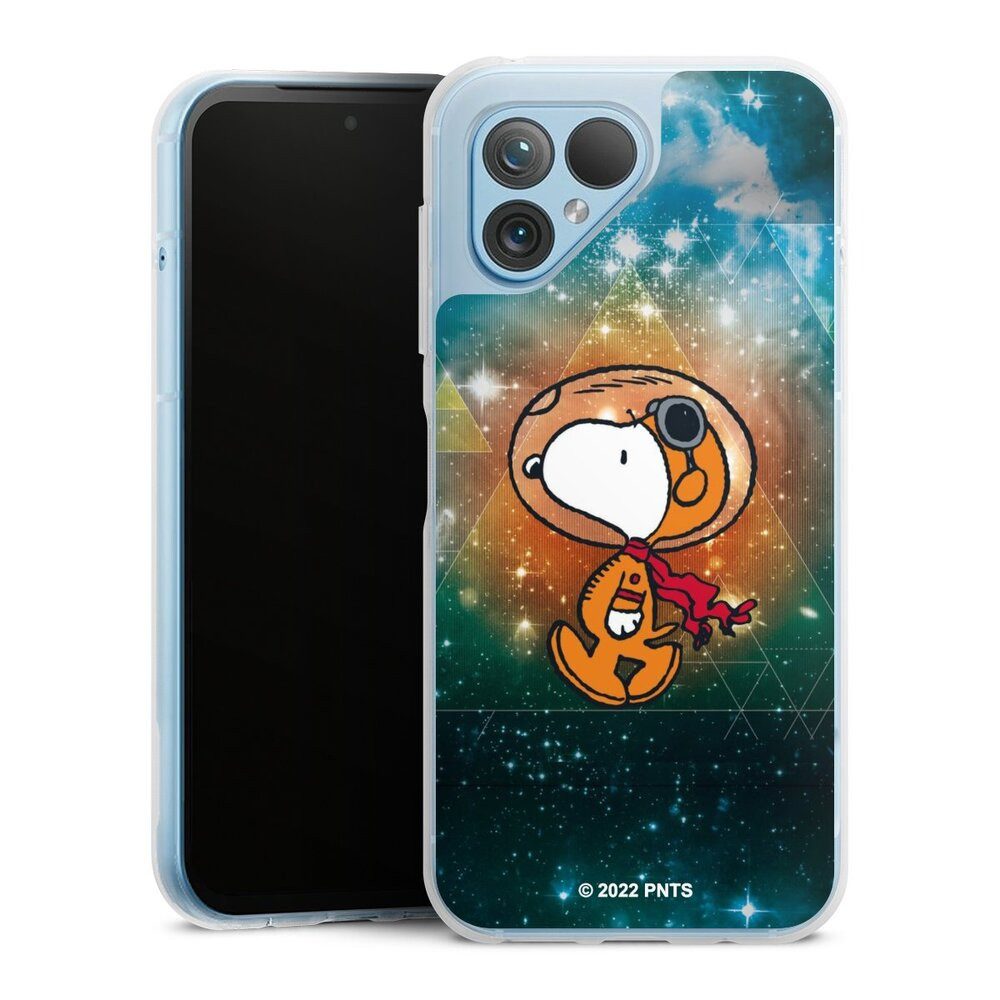 DeinDesign Handyhülle Snoopy Astronaut Offizielles Lizenzprodukt, Fairphone 5 Silikon Hülle Bumper Case Handy Schutzhülle