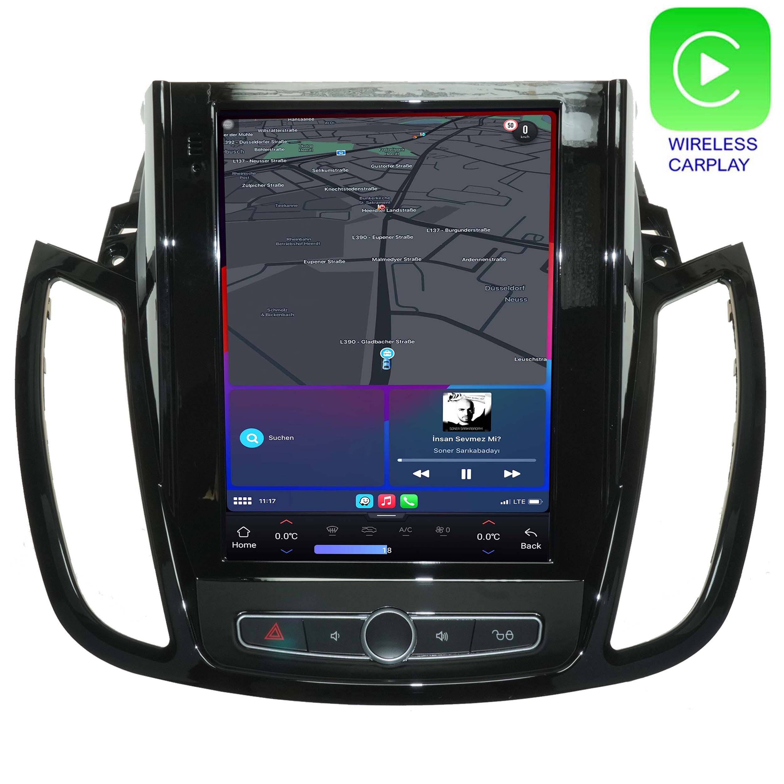 TAFFIO Für Ford Kuga II C-Max II Escape 9.7" Touch Android Autoradio CarPlay Einbau-Navigationsgerät