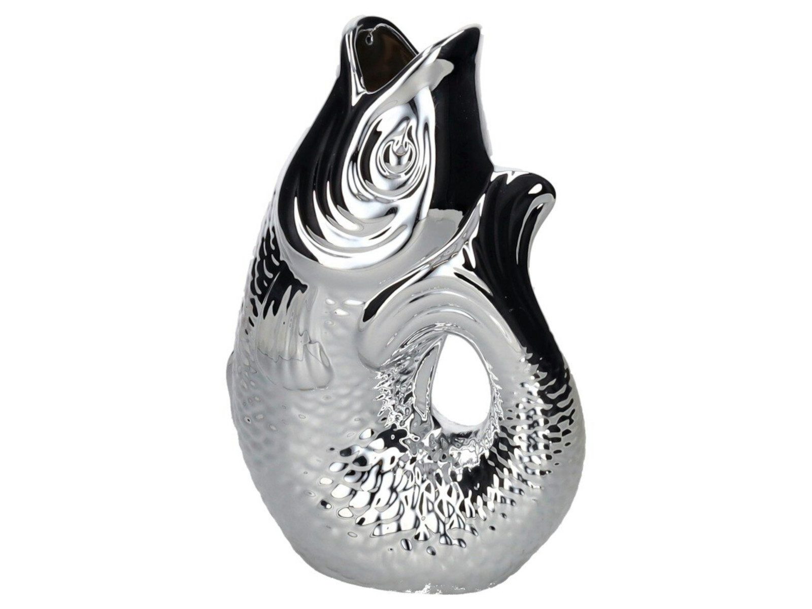 Giftcompany Dekovase Monsieur Carafon Vase / Karaffe Fisch S silber 1,2l (V günstig online kaufen