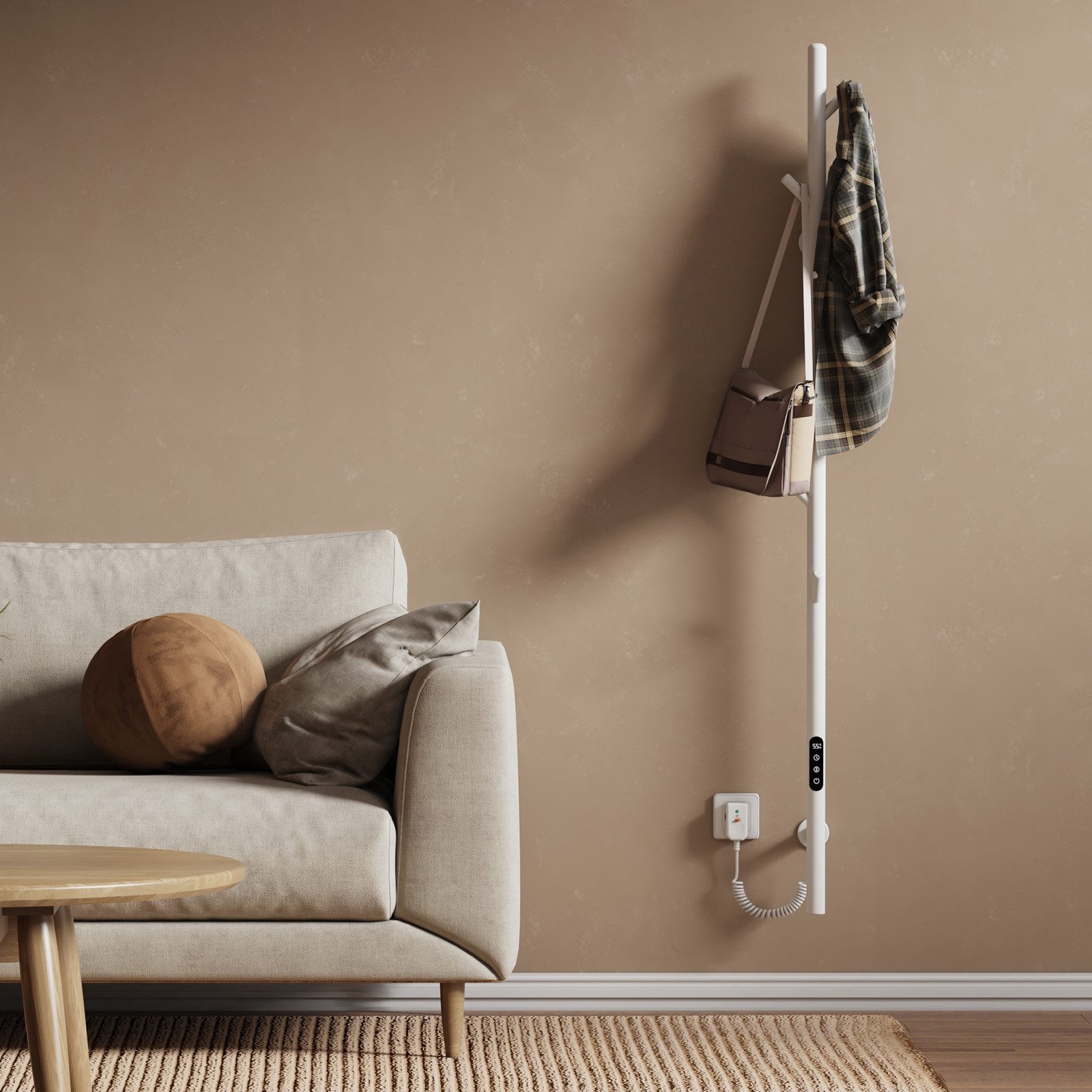 EMKE Elektrischer Badheizkörper Handtuchheizkörper 100W mit LED Display Int günstig online kaufen