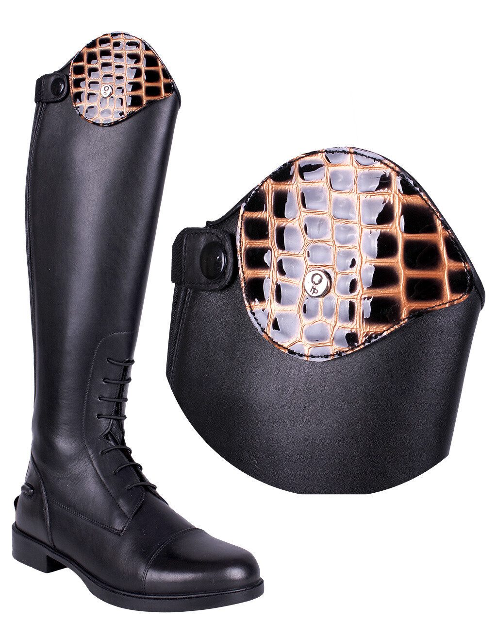QHP Austauschbares Oberteil Romy Croco Reitstiefel