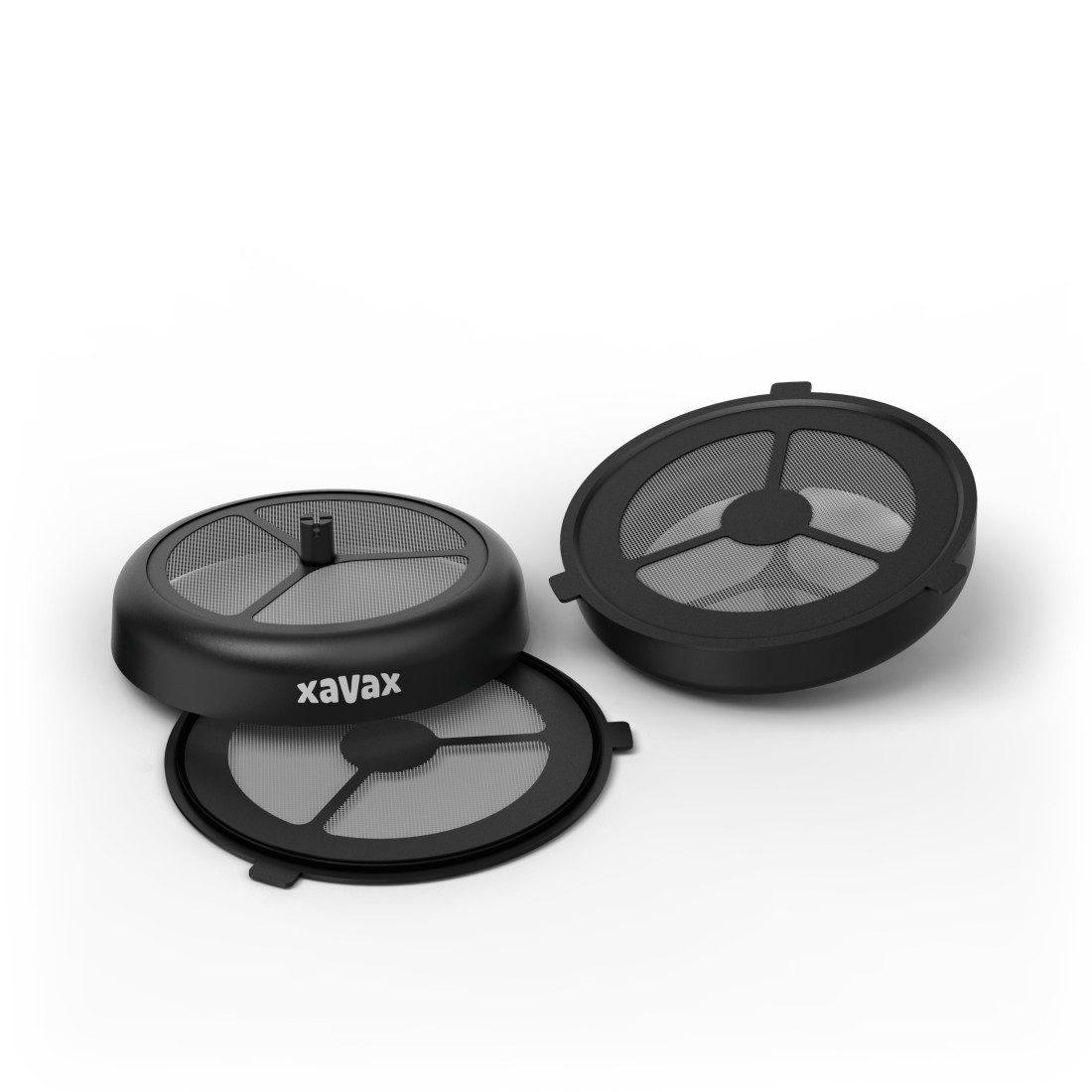 Xavax Wiederbefüllbare Kaffeepads Dauerpad 2er Set, Senseo, baugleiche Padmaschinen, Dauerfilter Öko Pad, Kunststoff, Zubehör für Senseo