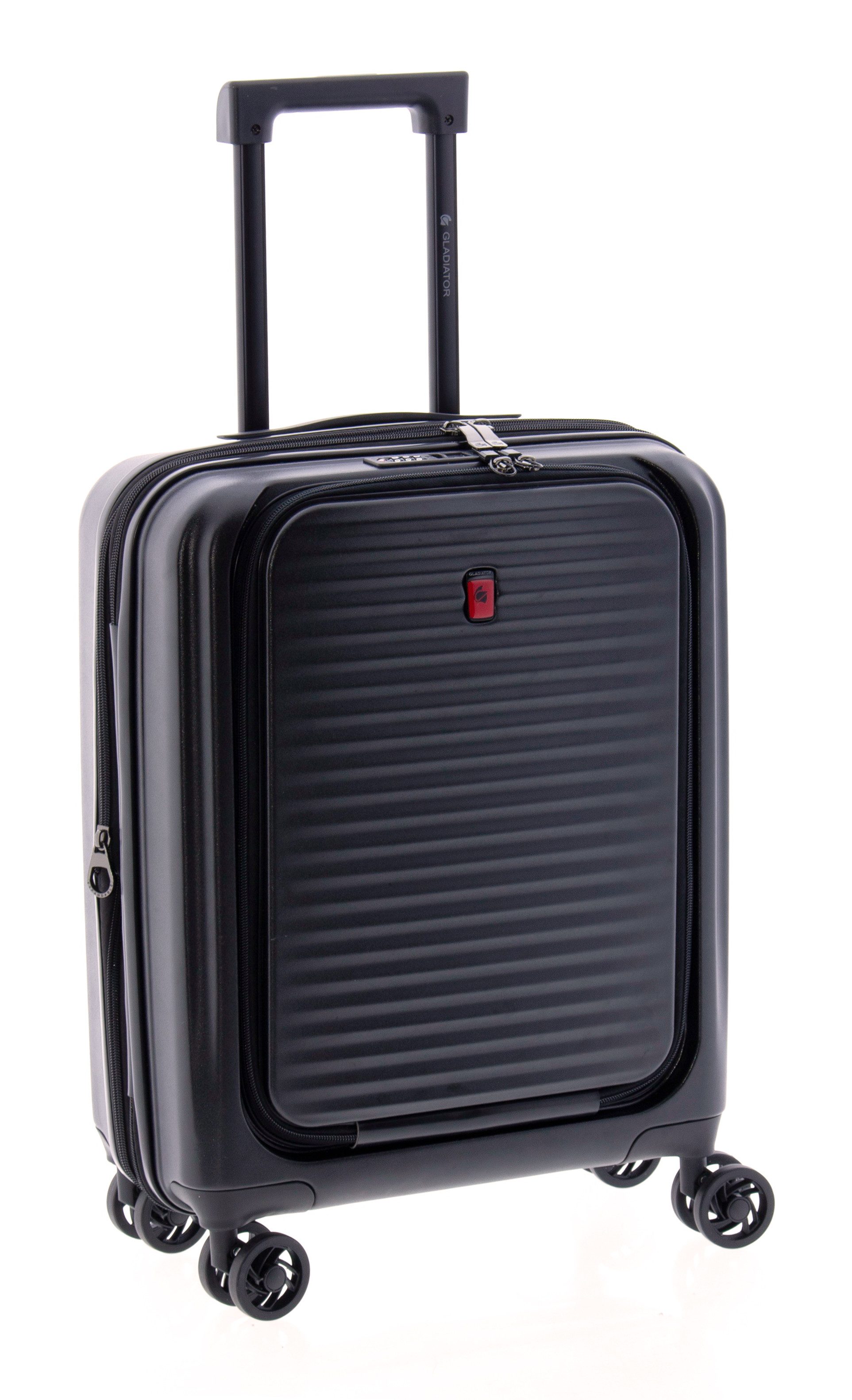 GLADIATOR Handgepäck-Trolley 55 cm, 4 Rollen, TSA, Dehnfalte, schwarz, blau od. rot