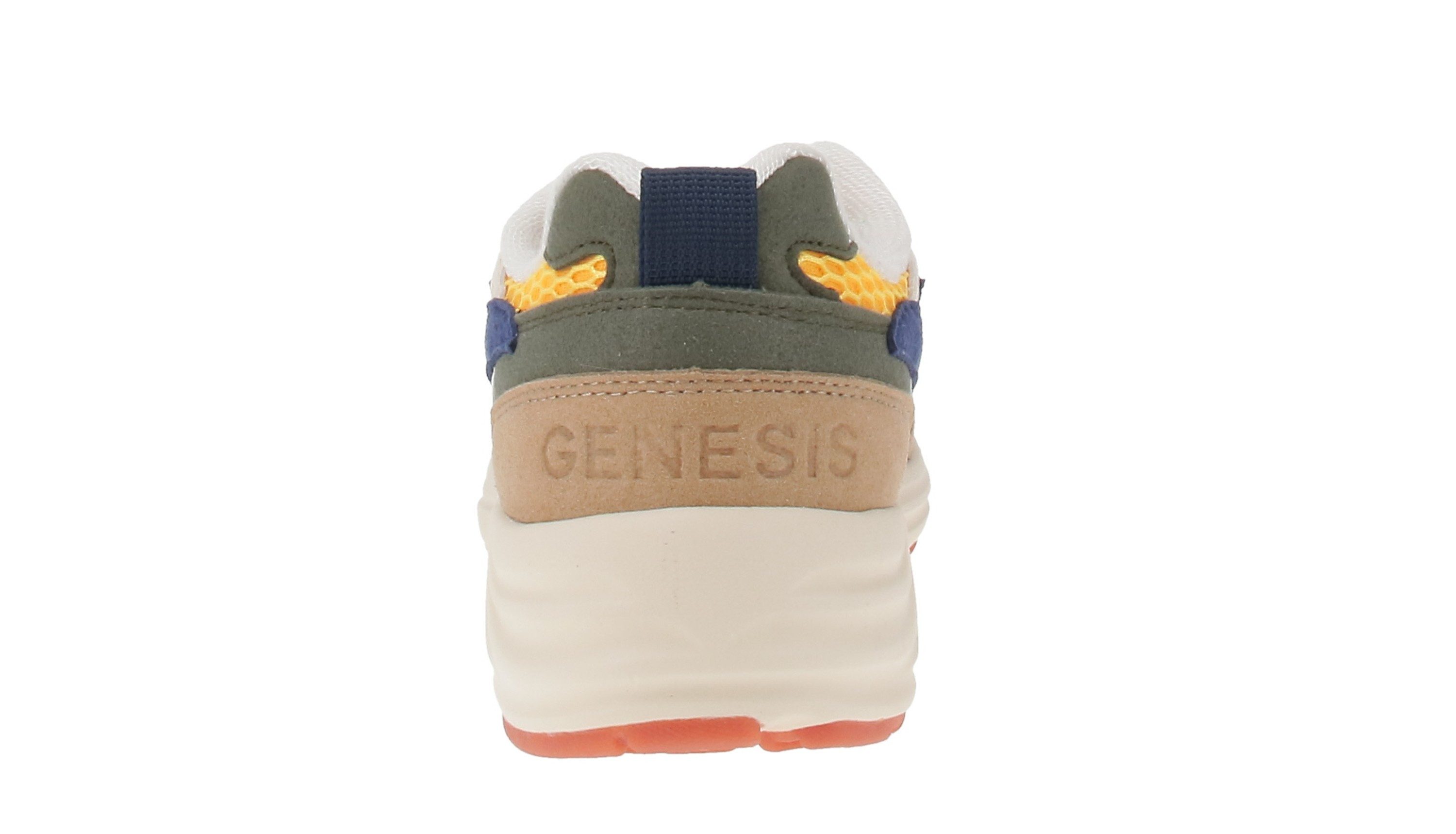 Genesis Footwear 1005847 G-Eco`99 2-Tone Mesh Sand-White-Yellow Sneaker
