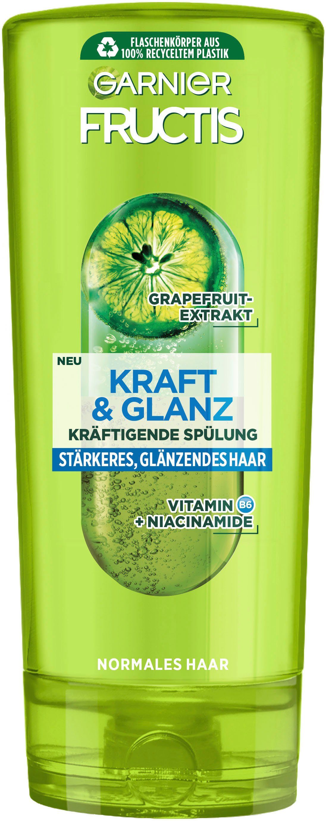 GARNIER Haarspülung Kraft Glanz & Fructis Garnier Set, Spülung, 6-tlg