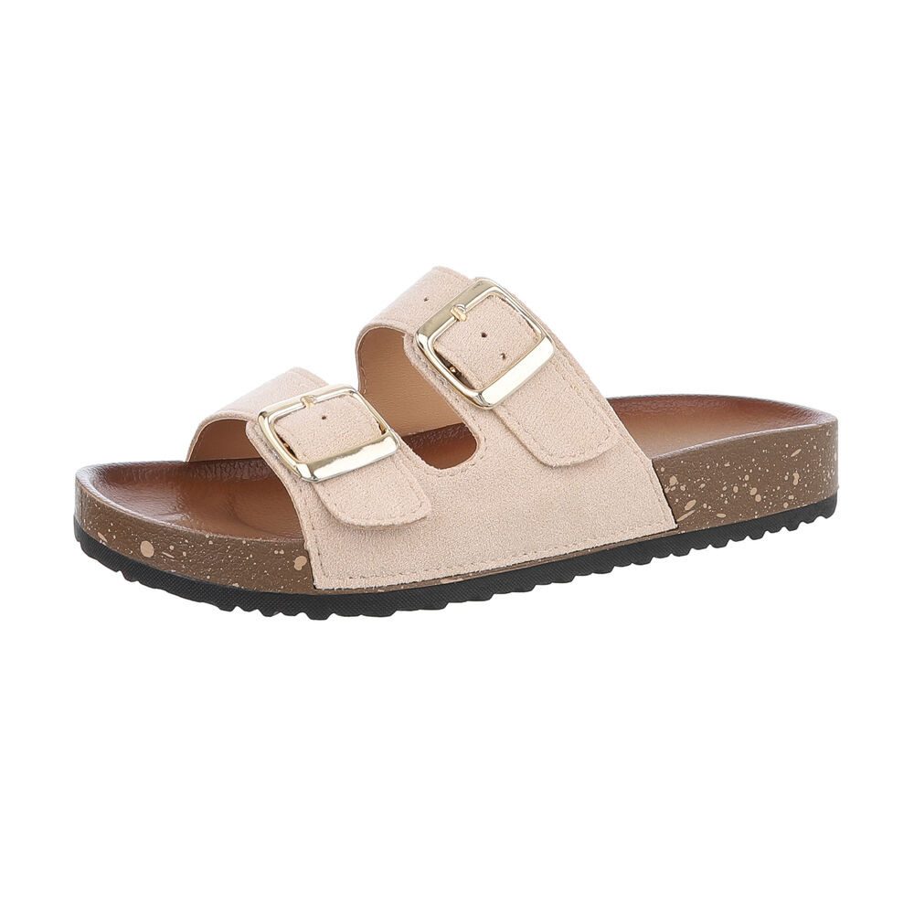 Ital-Design Damen Mules Freizeit Pantolette (86192767) Flach Pantoletten in günstig online kaufen